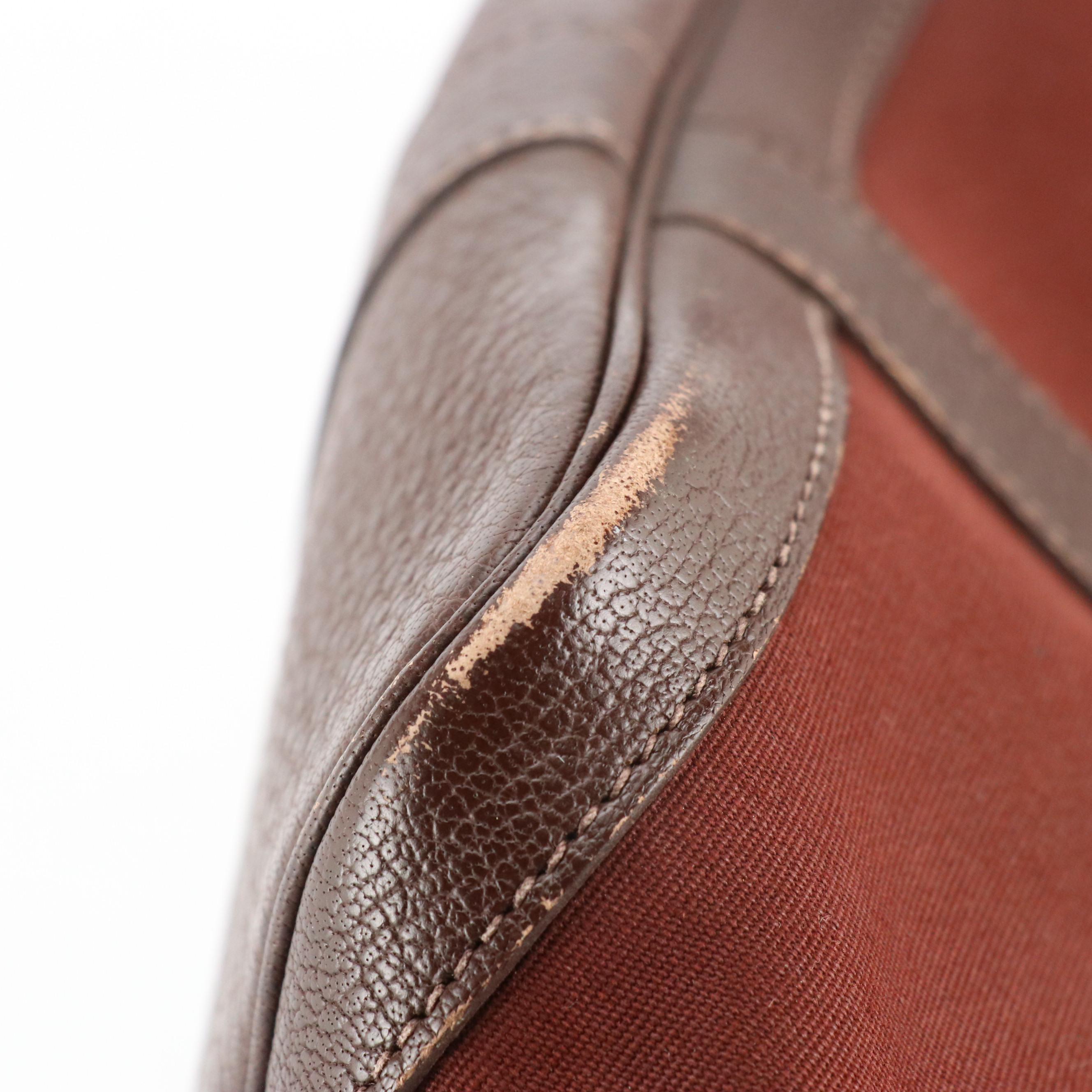 Hermès Garden Party 30 Tote in Brown Canvas and Negonda Bull Calf Leather