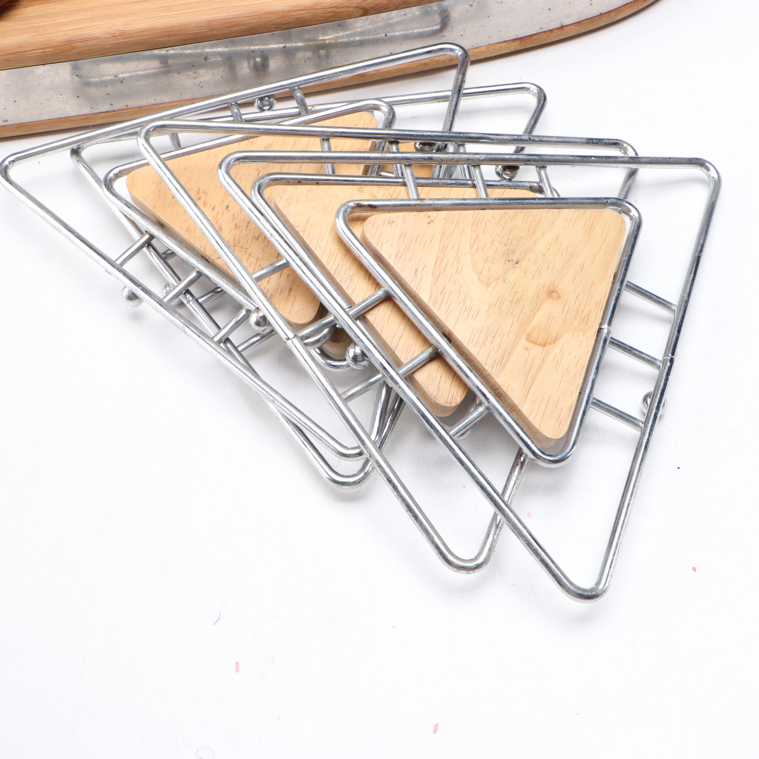 Copco Stainless Steel and Wooden Handled Knives with Cutting Boards and More