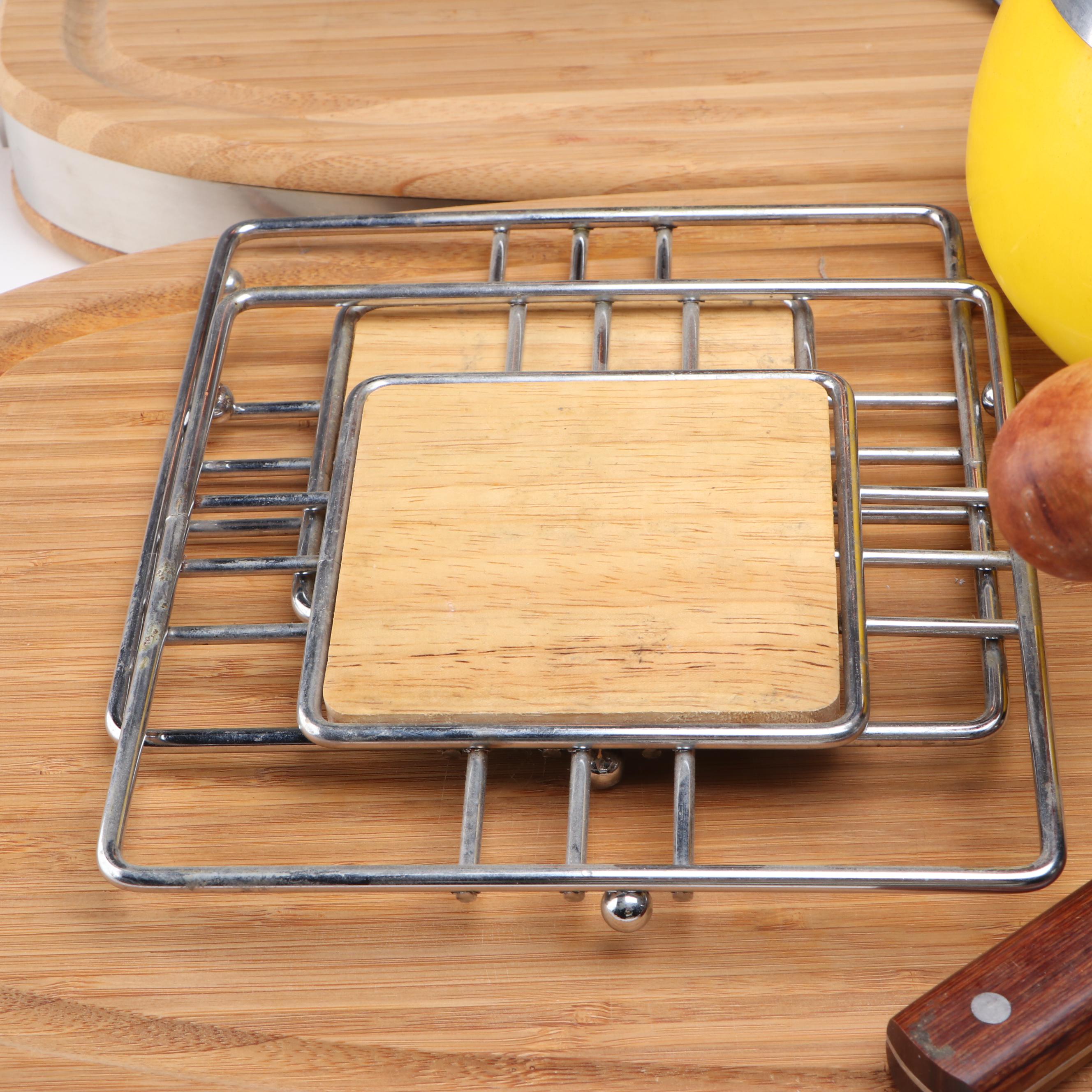 Copco Stainless Steel and Wooden Handled Knives with Cutting Boards and More