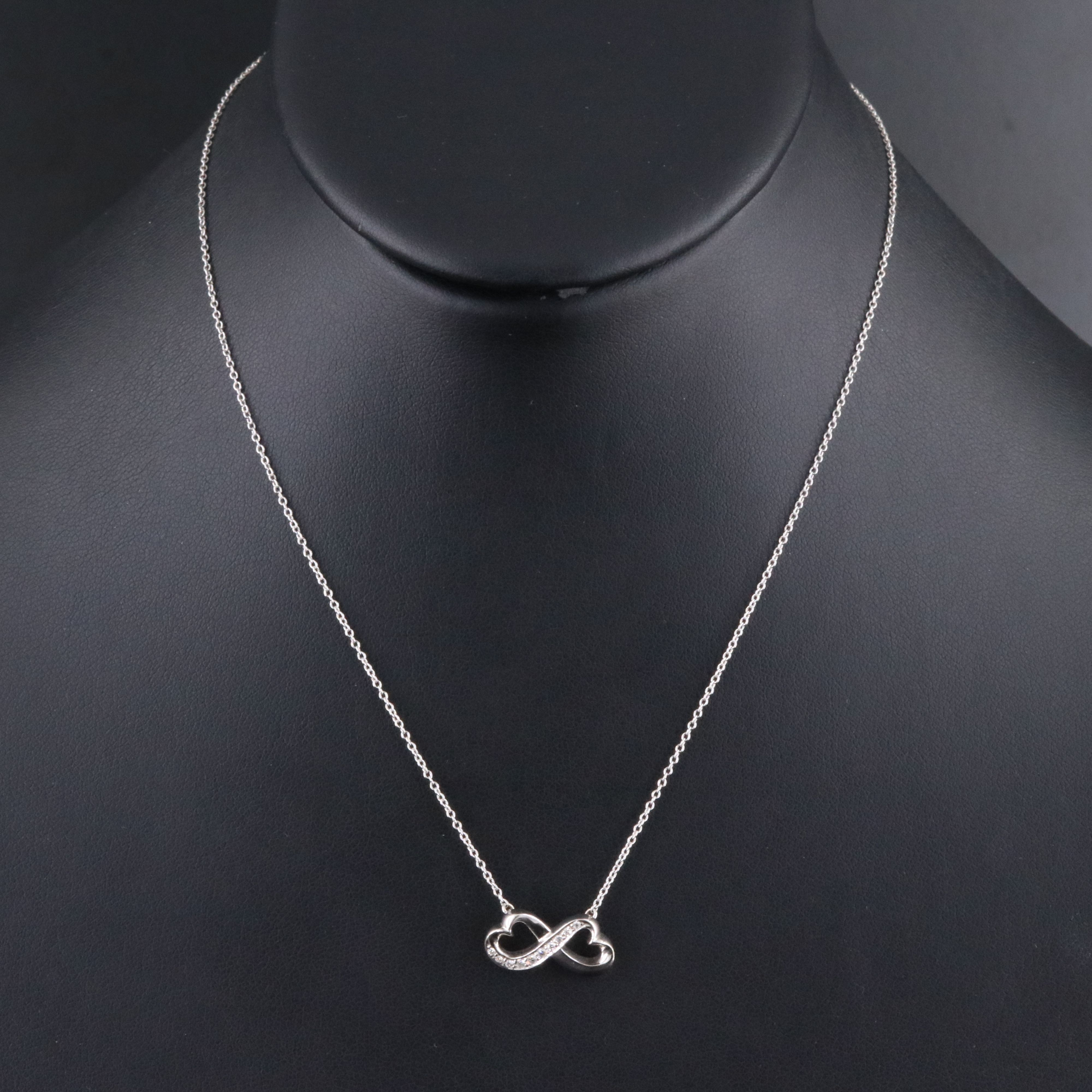 Paloma Picasso for Tiffany & Co. 18K Diamond Double Loving Heart Necklace