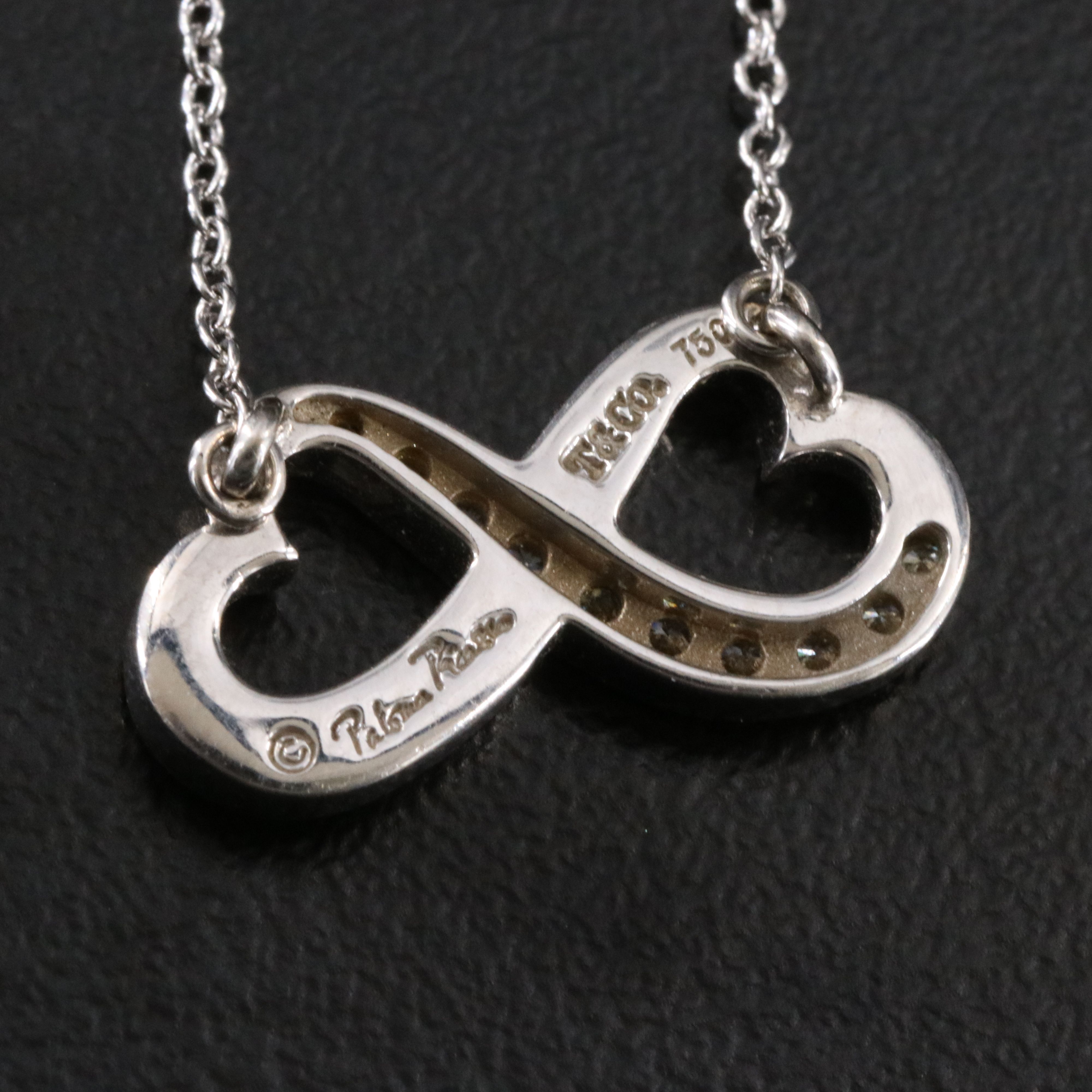 Paloma Picasso for Tiffany & Co. 18K Diamond Double Loving Heart Necklace