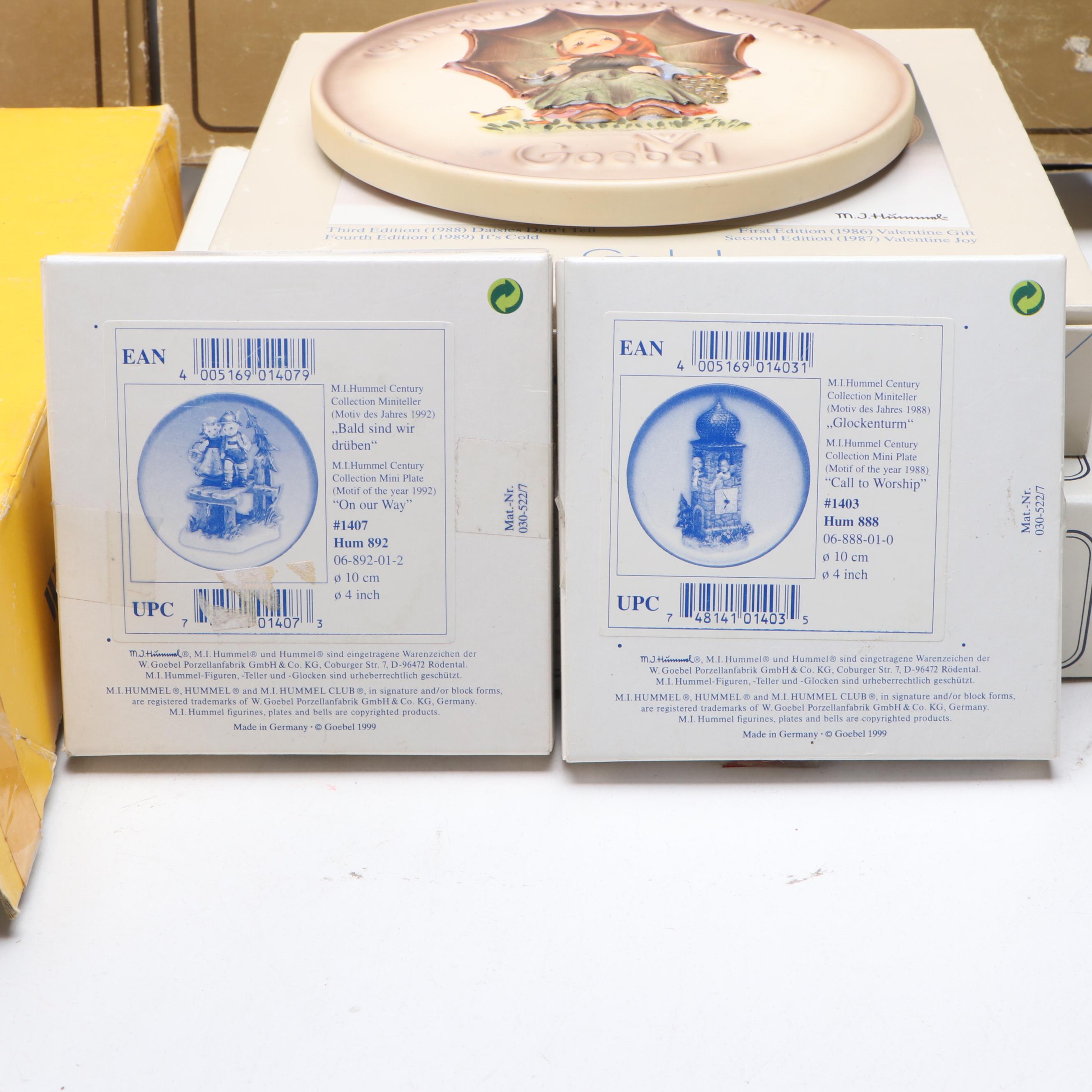 Danbury Mint for Goebel M.I. Hummel Anniversary and Mini Plates
