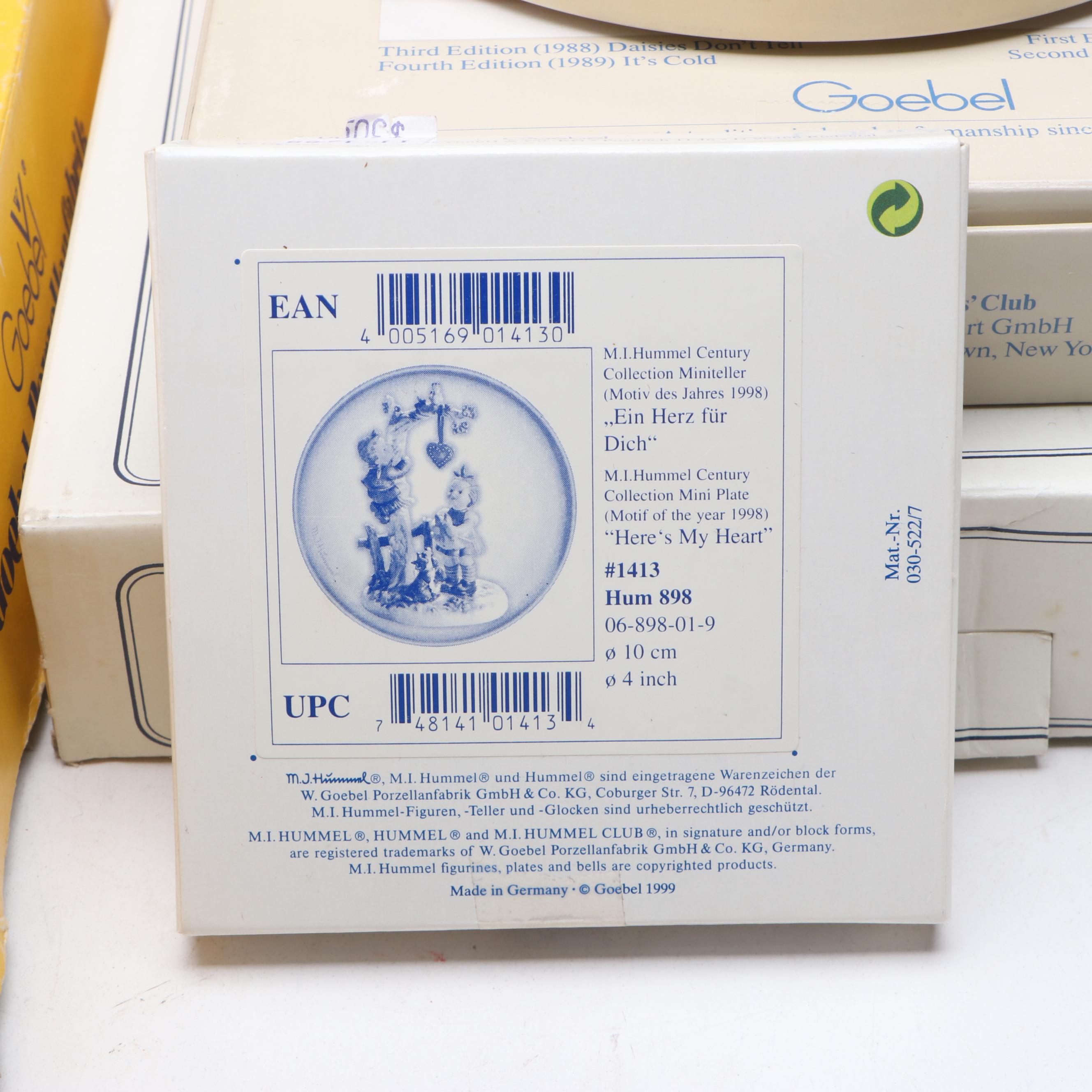 Danbury Mint for Goebel M.I. Hummel Anniversary and Mini Plates