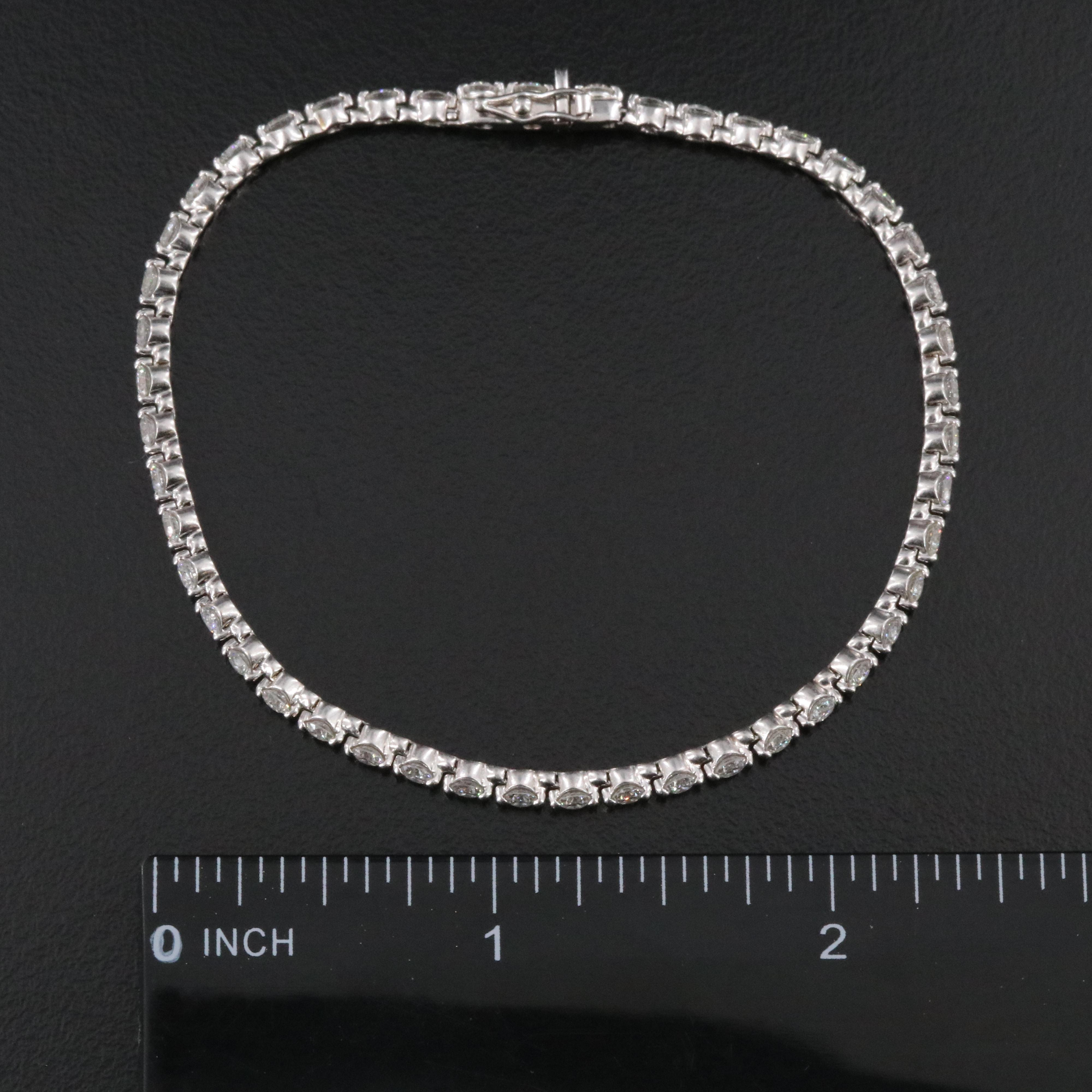 Platinum 3.05 CTW Diamond Line Bracelet