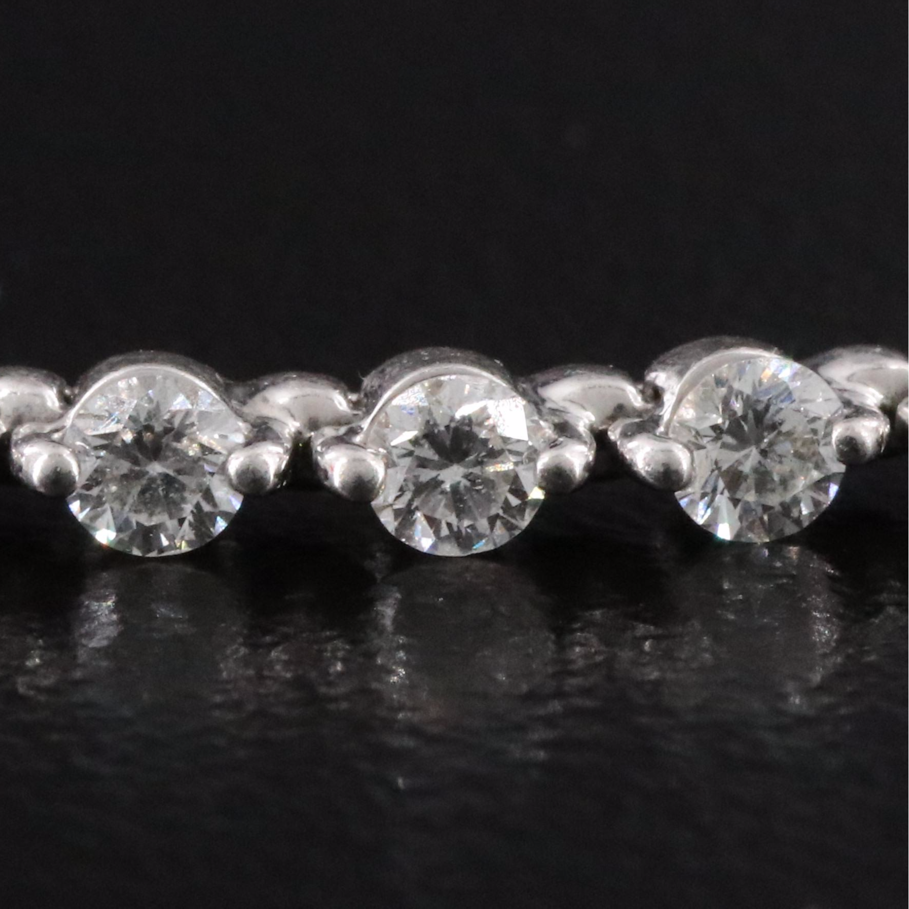 Platinum 3.05 CTW Diamond Line Bracelet