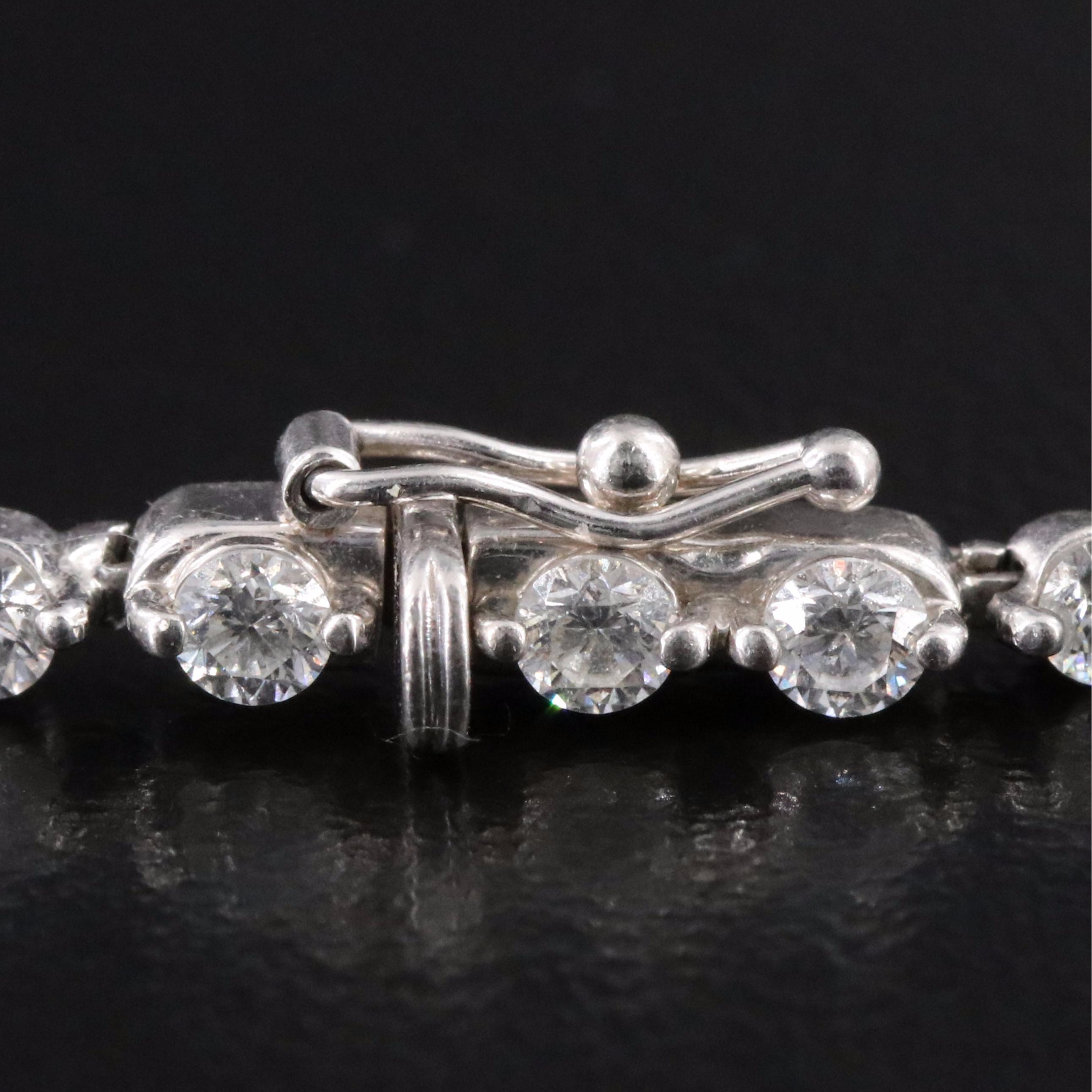 Platinum 3.05 CTW Diamond Line Bracelet