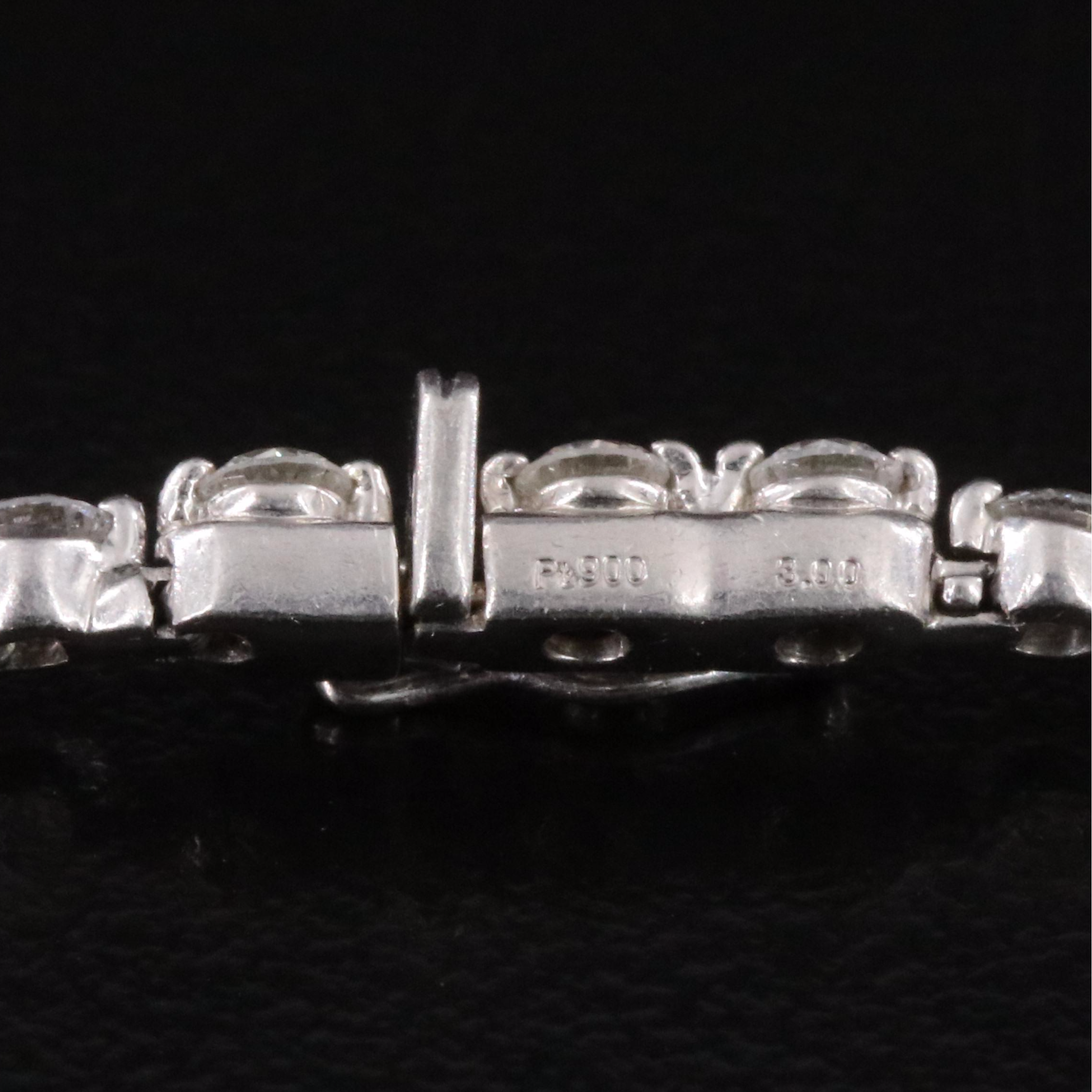 Platinum 3.05 CTW Diamond Line Bracelet