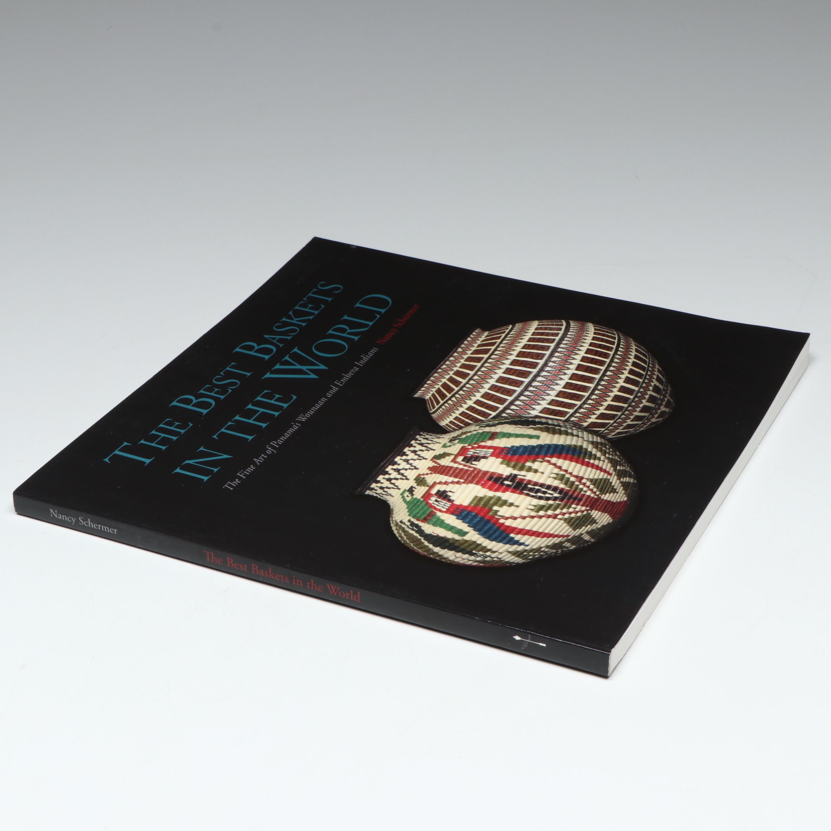 Darien Rainforest Woven Black Palm Chunga Fiber Basket Depicting Tropical Birds