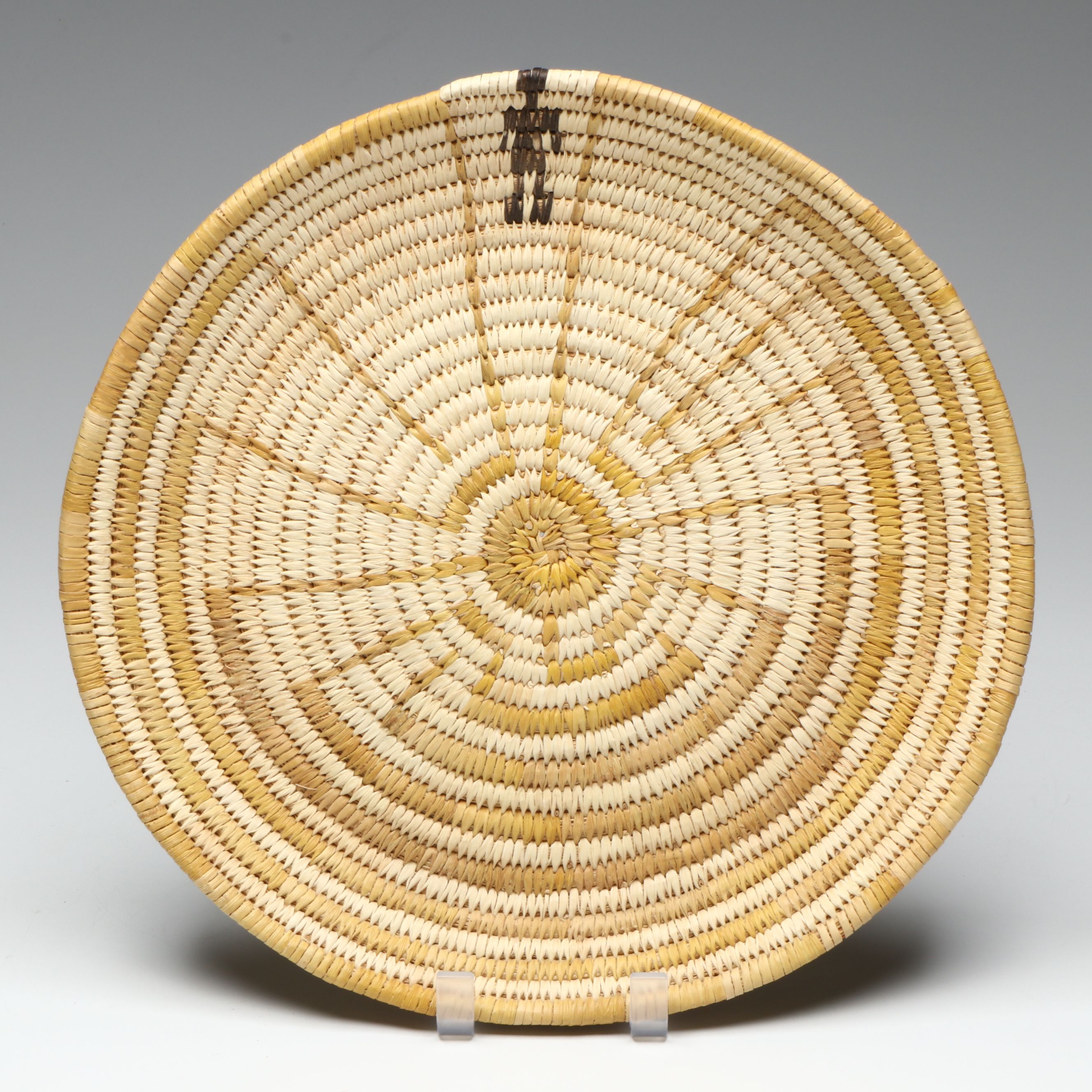 Tohono O'odham "Man in the Maze" Woven Fiber Basket