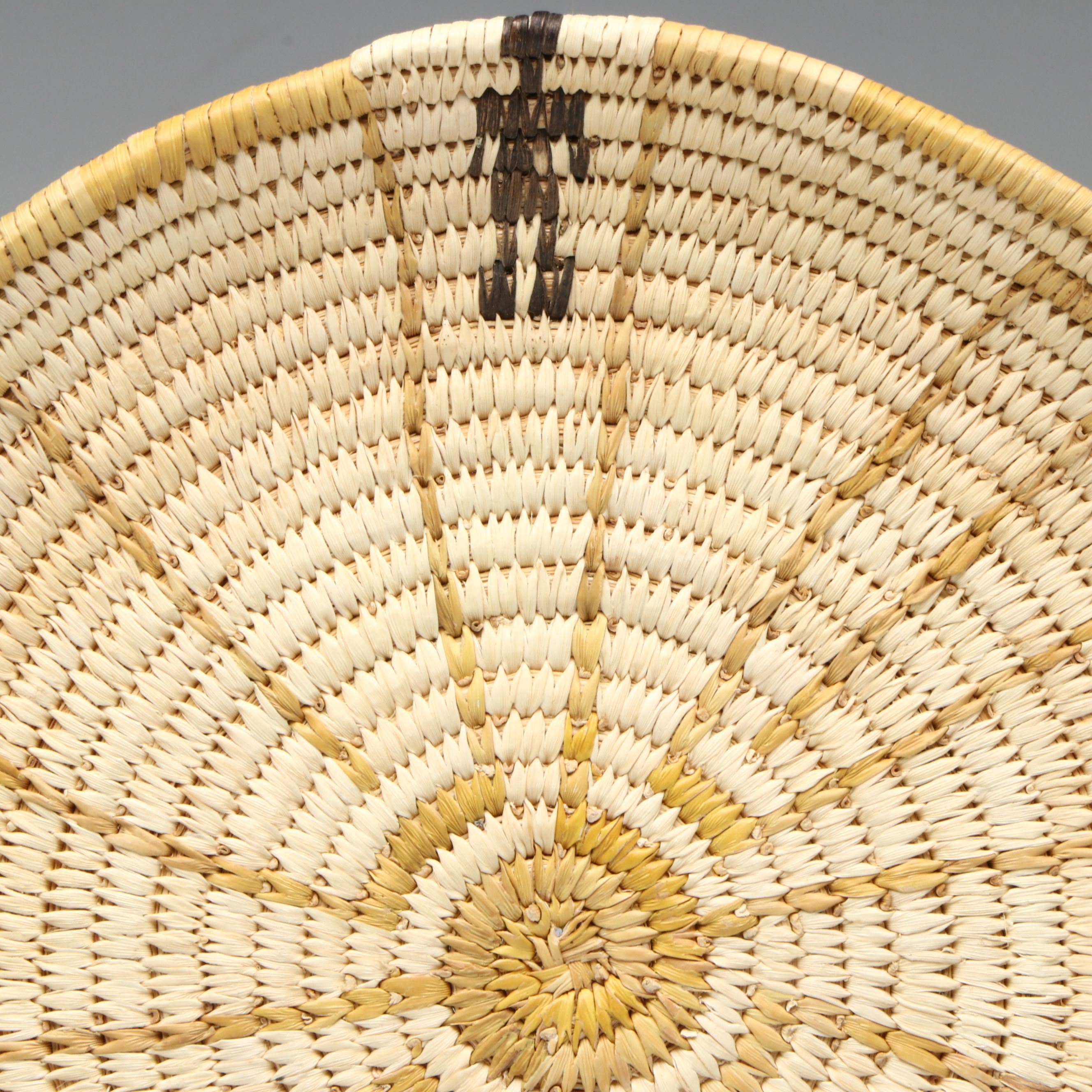 Tohono O'odham "Man in the Maze" Woven Fiber Basket