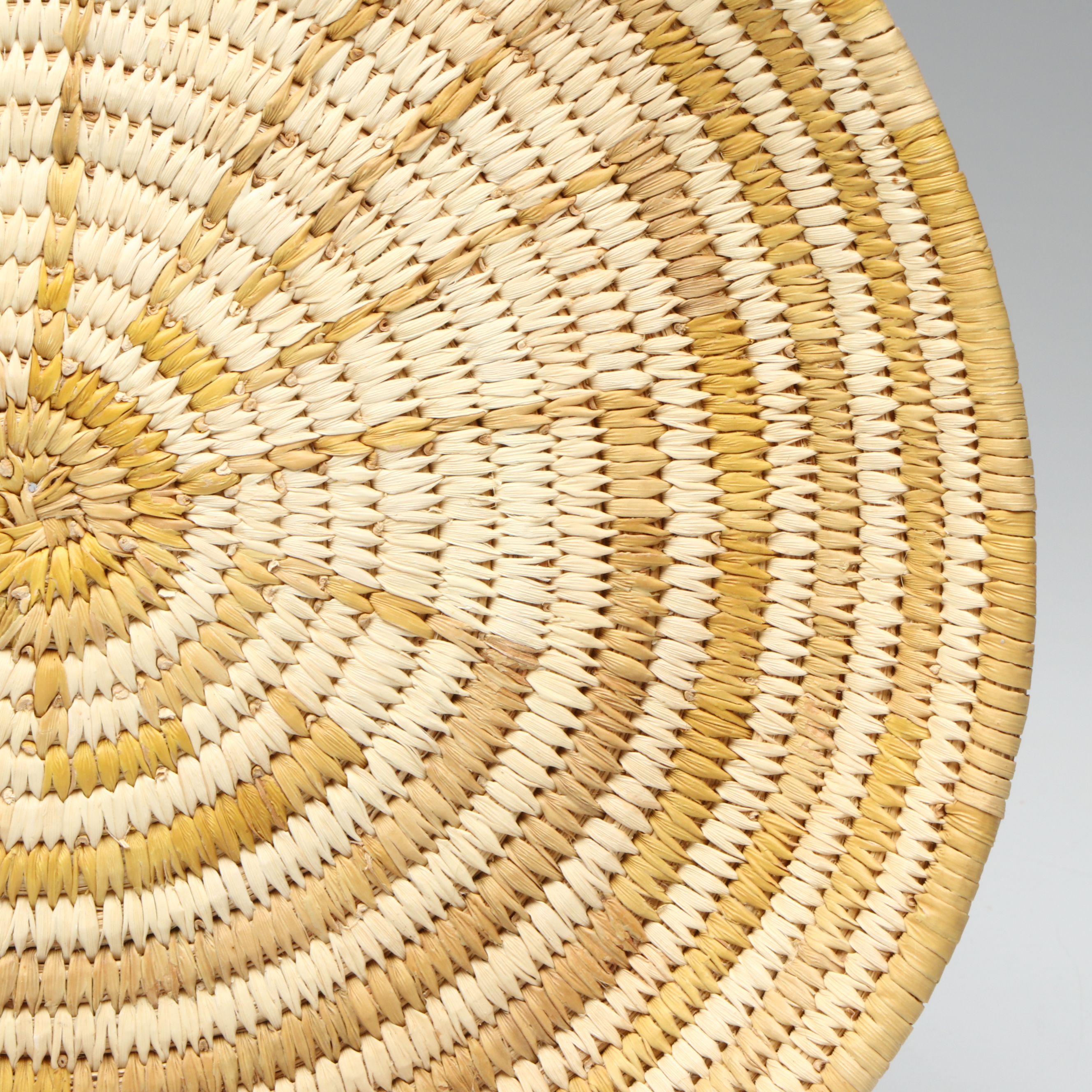 Tohono O'odham "Man in the Maze" Woven Fiber Basket