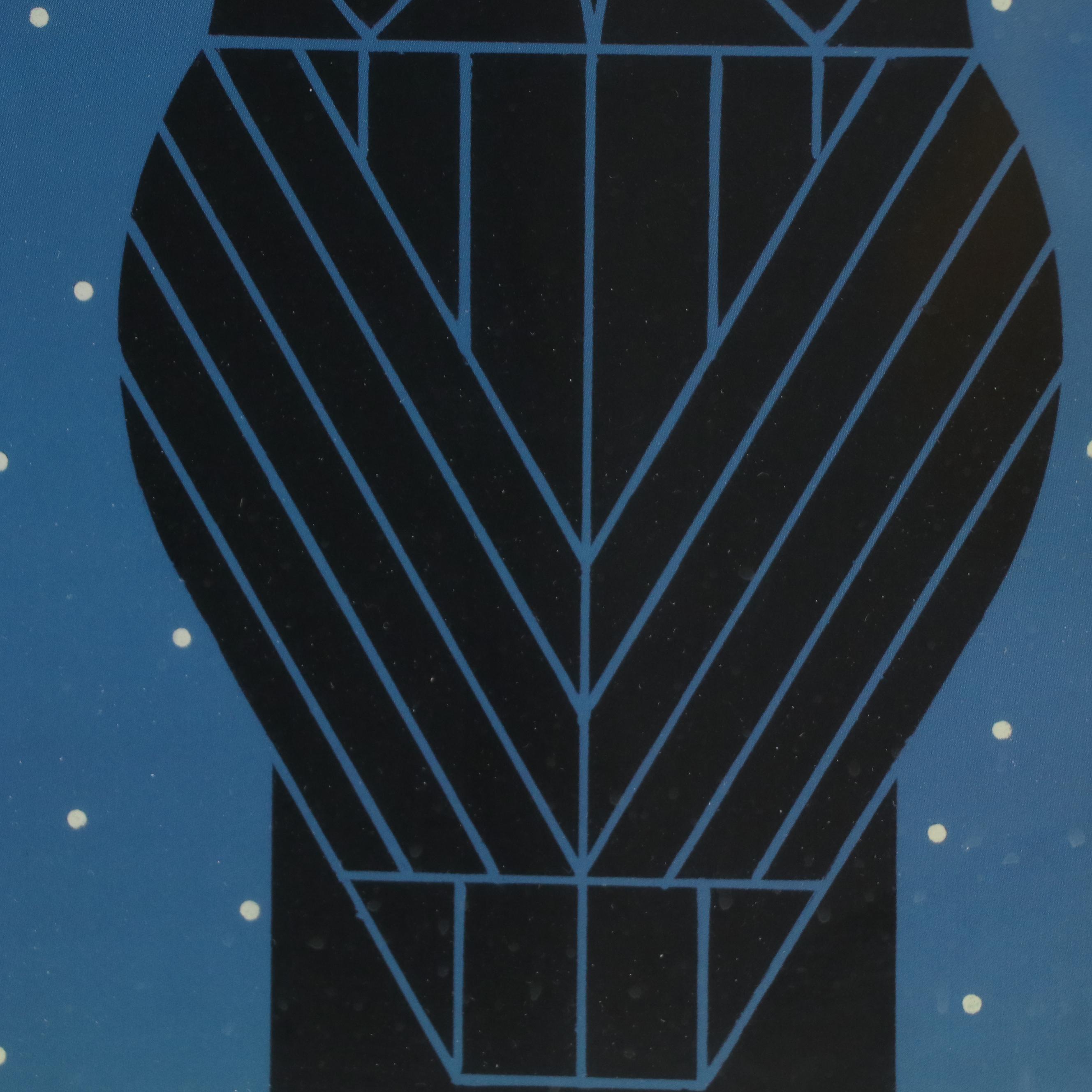 Charley Harper Offset Lithograph "Omniscient Owl"