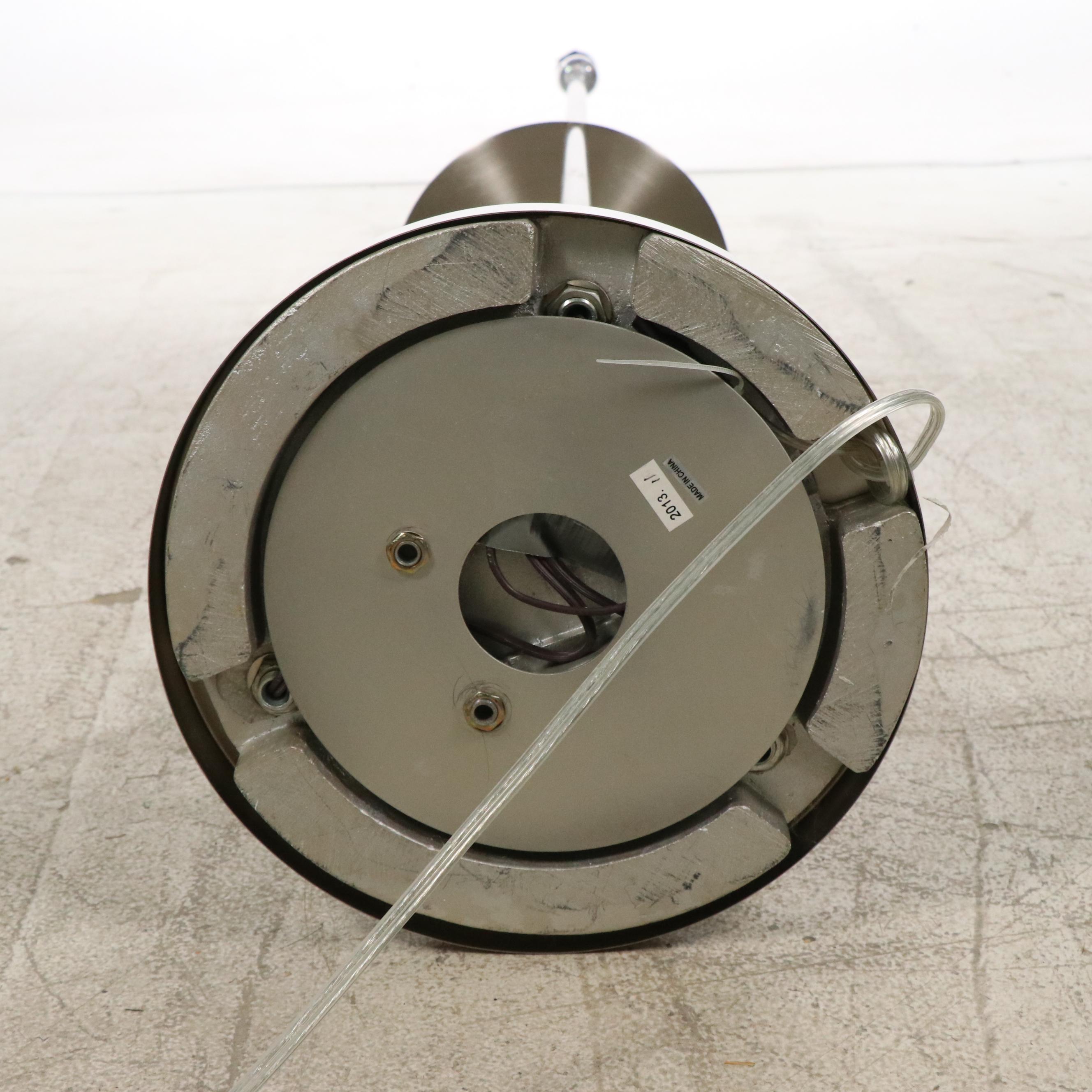 Adesso Trio Stainless Floor Lamp with White Linen Cylinder Shades