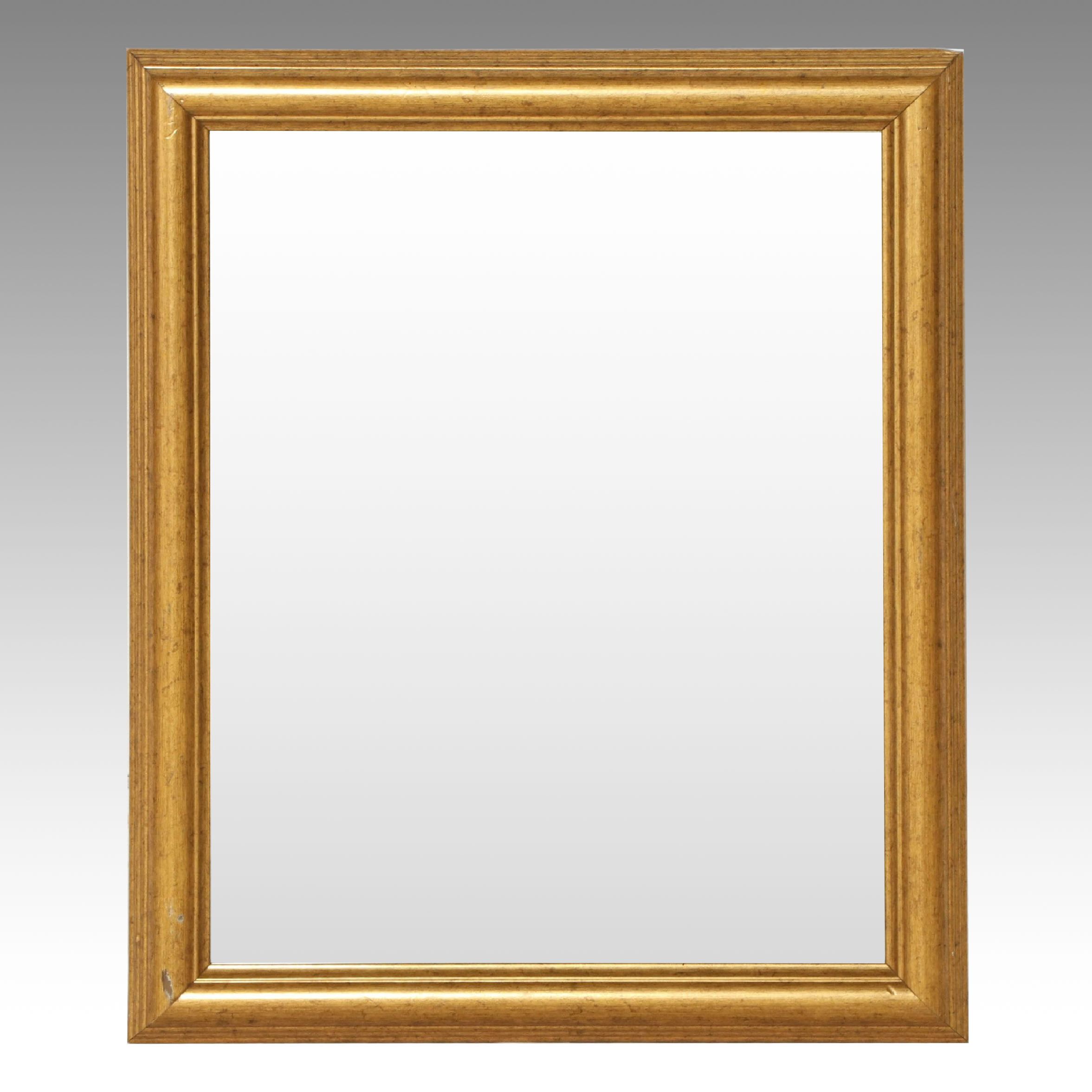 Giltwood and Beveled Edge Wall Mirror