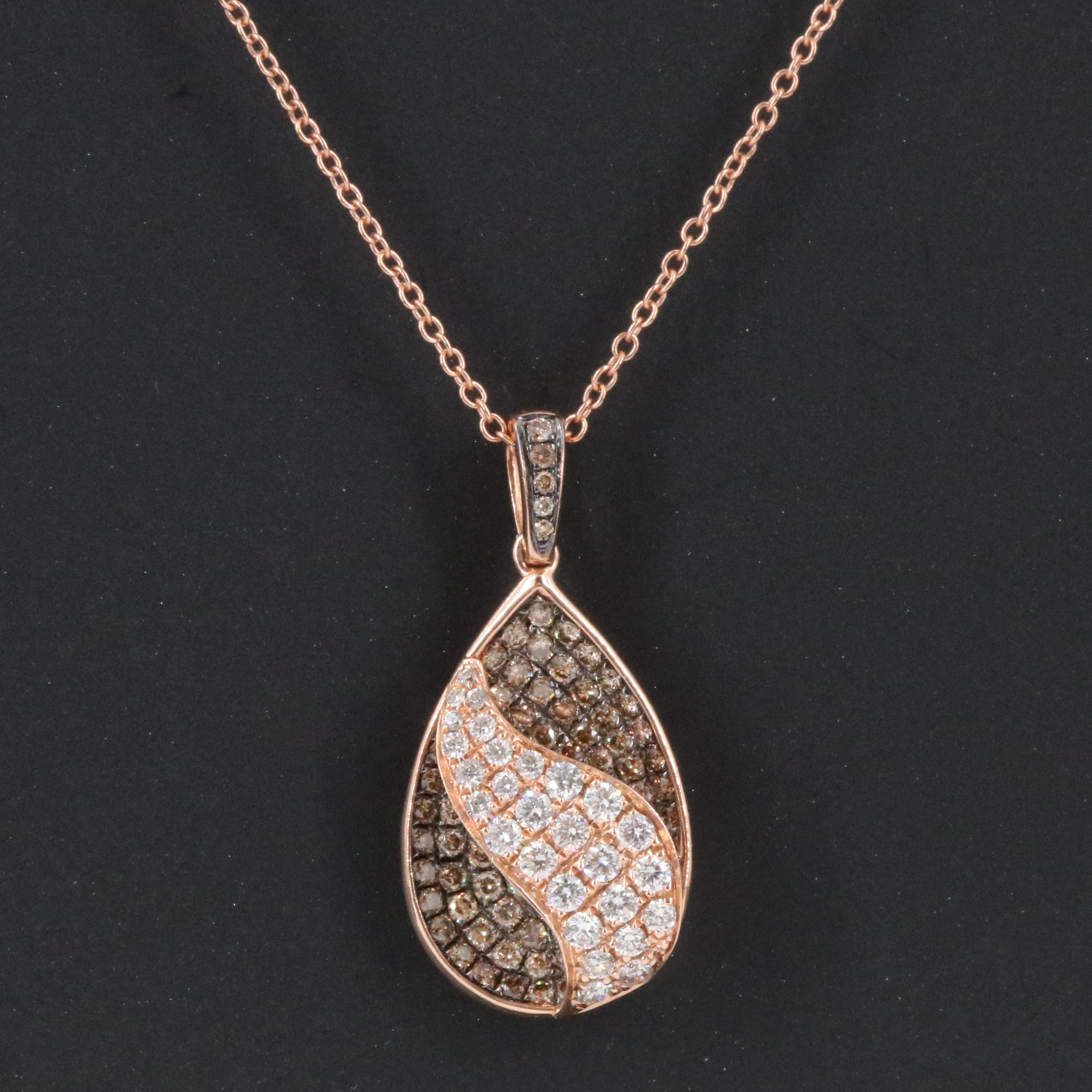Le Vian 14K 0.72 CTW Diamond Rose Gold Pendant Necklace