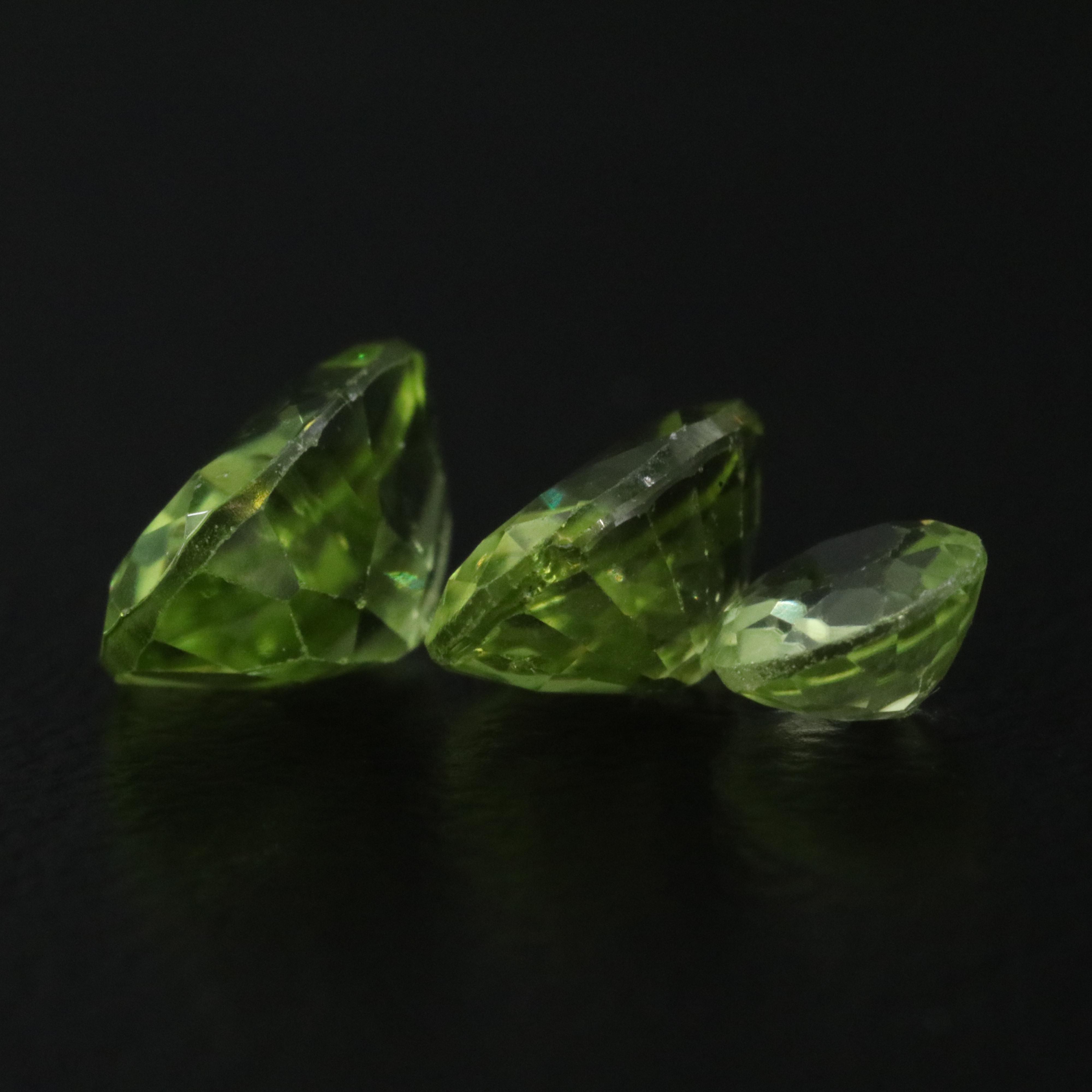 Loose 7.09 CTW Peridots