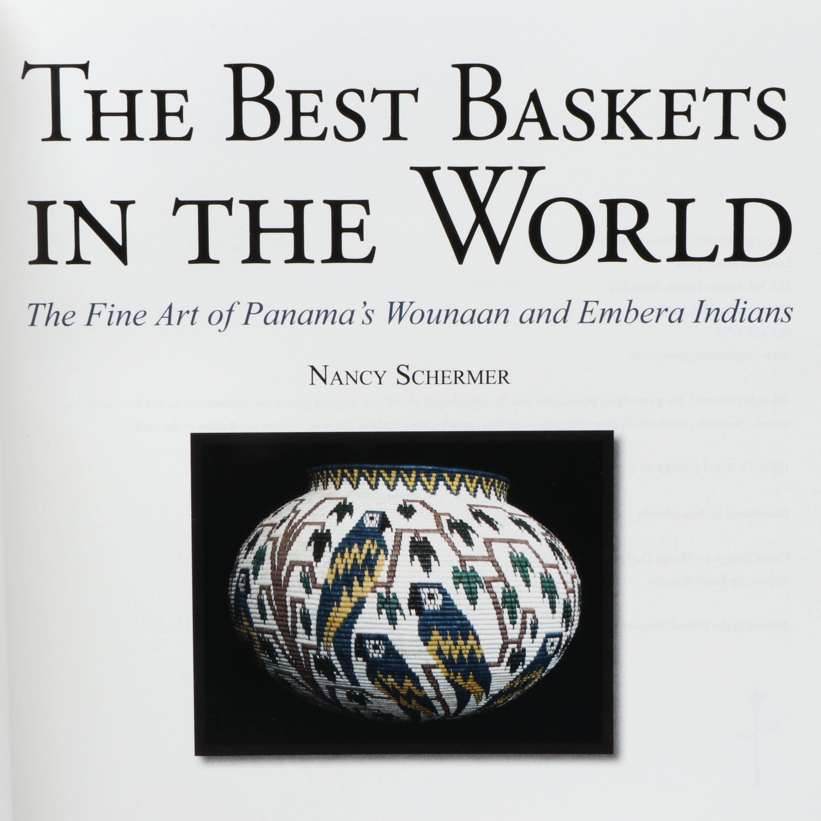 Panamanian Emberá-Wounaan Woven Black Palm Chunga Fiber Basket