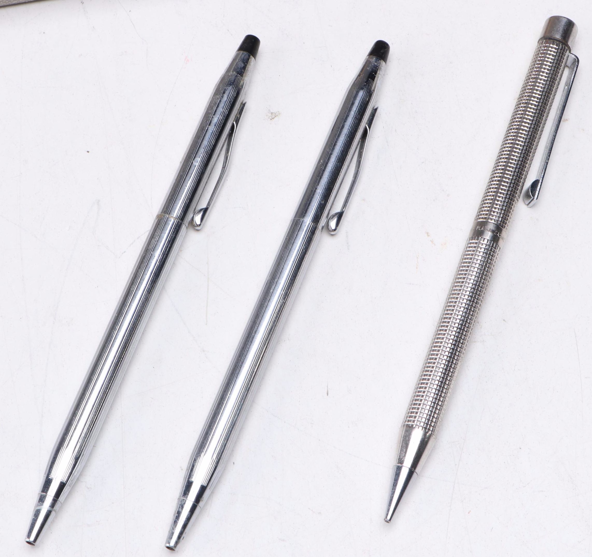 Sheaffer Fountain Pen with Cross, Hallmark and Other Metal Pens