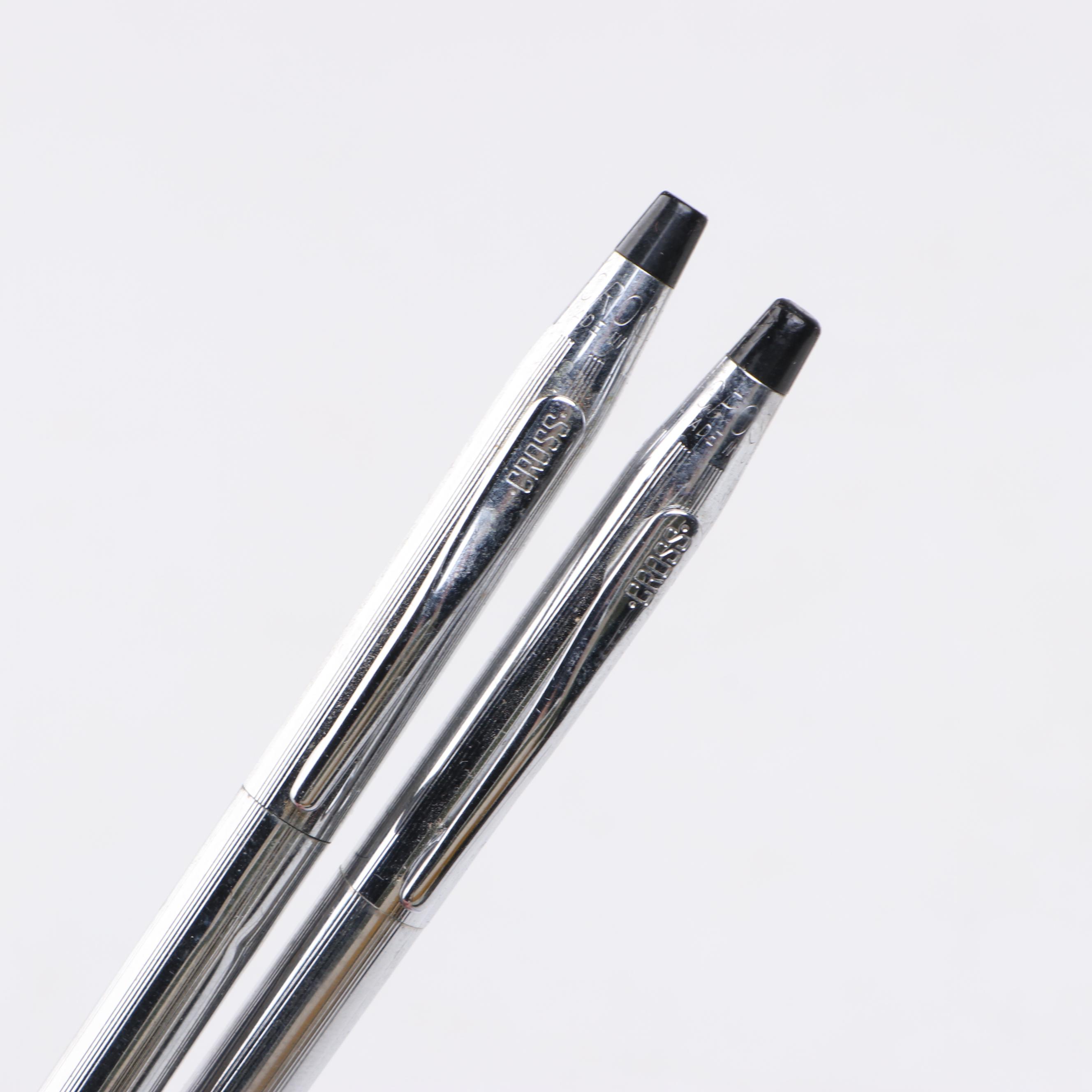 Sheaffer Fountain Pen with Cross, Hallmark and Other Metal Pens