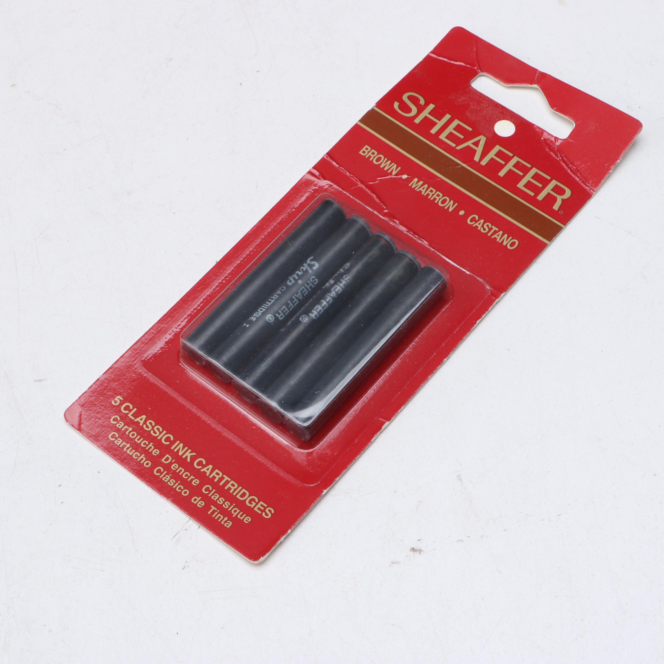 Sheaffer Fountain Pen with Cross, Hallmark and Other Metal Pens