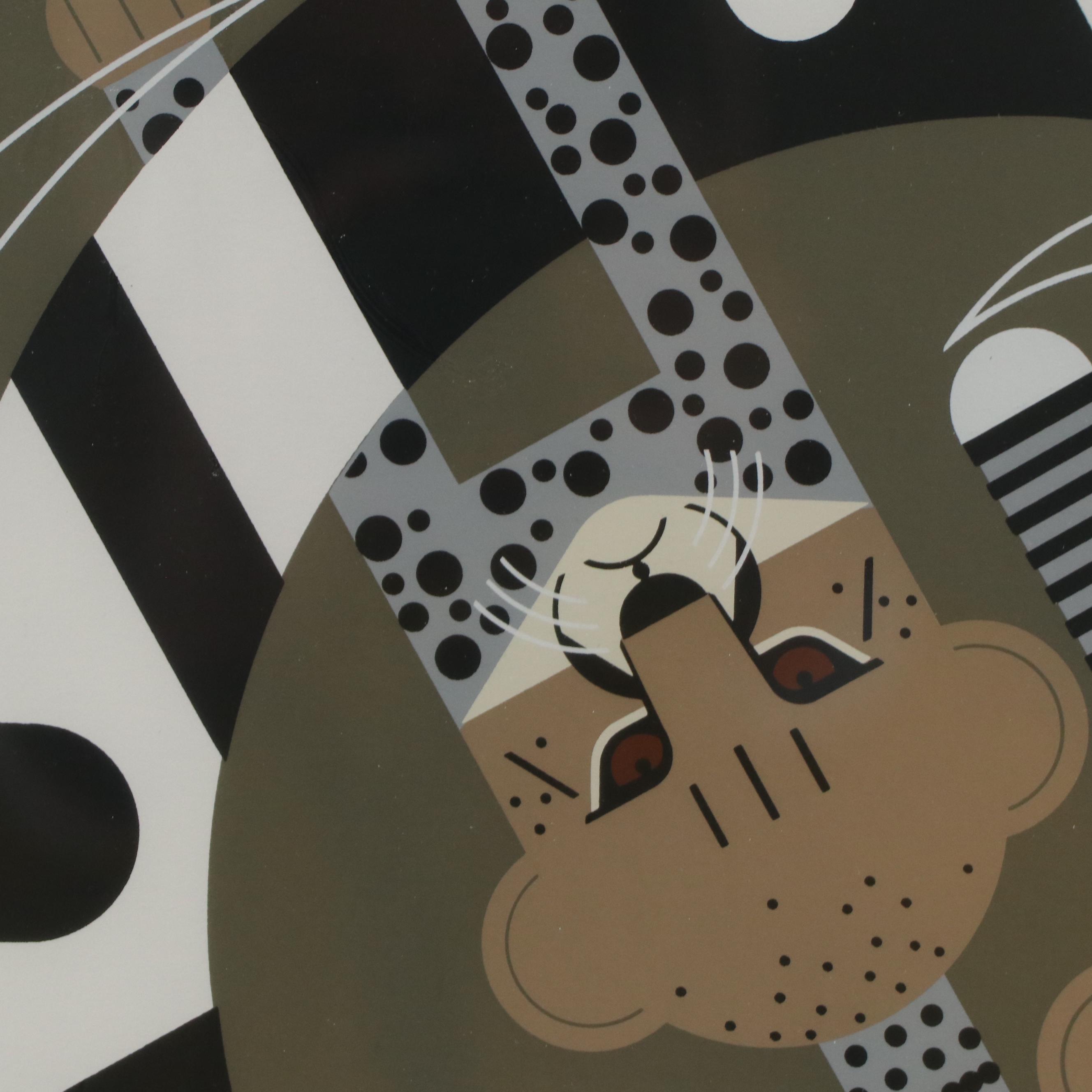 Charley Harper Serigraph "Convivial Pursuit"