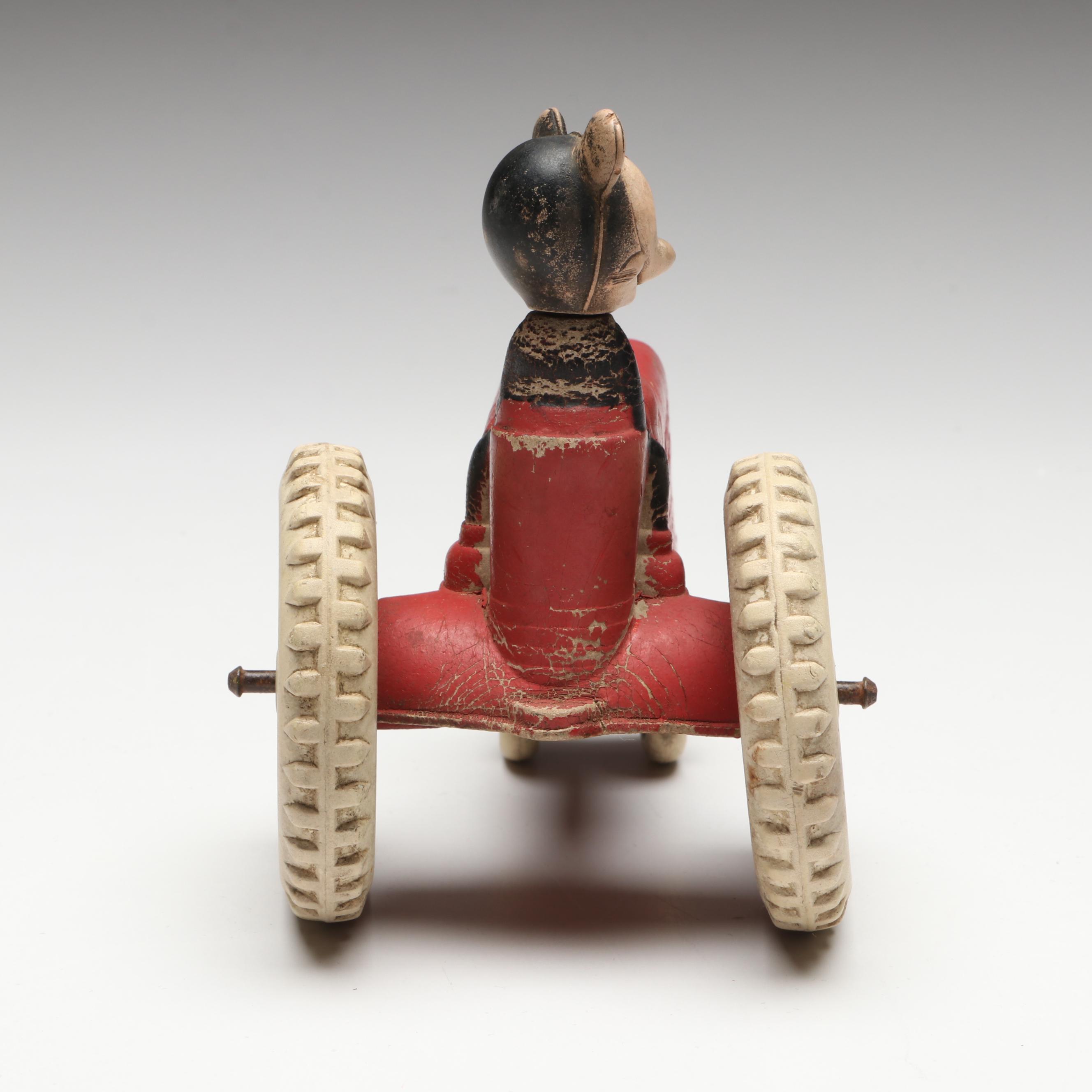 Sun Rubber Co. "Mickey's Tractor" Toy, 1930s