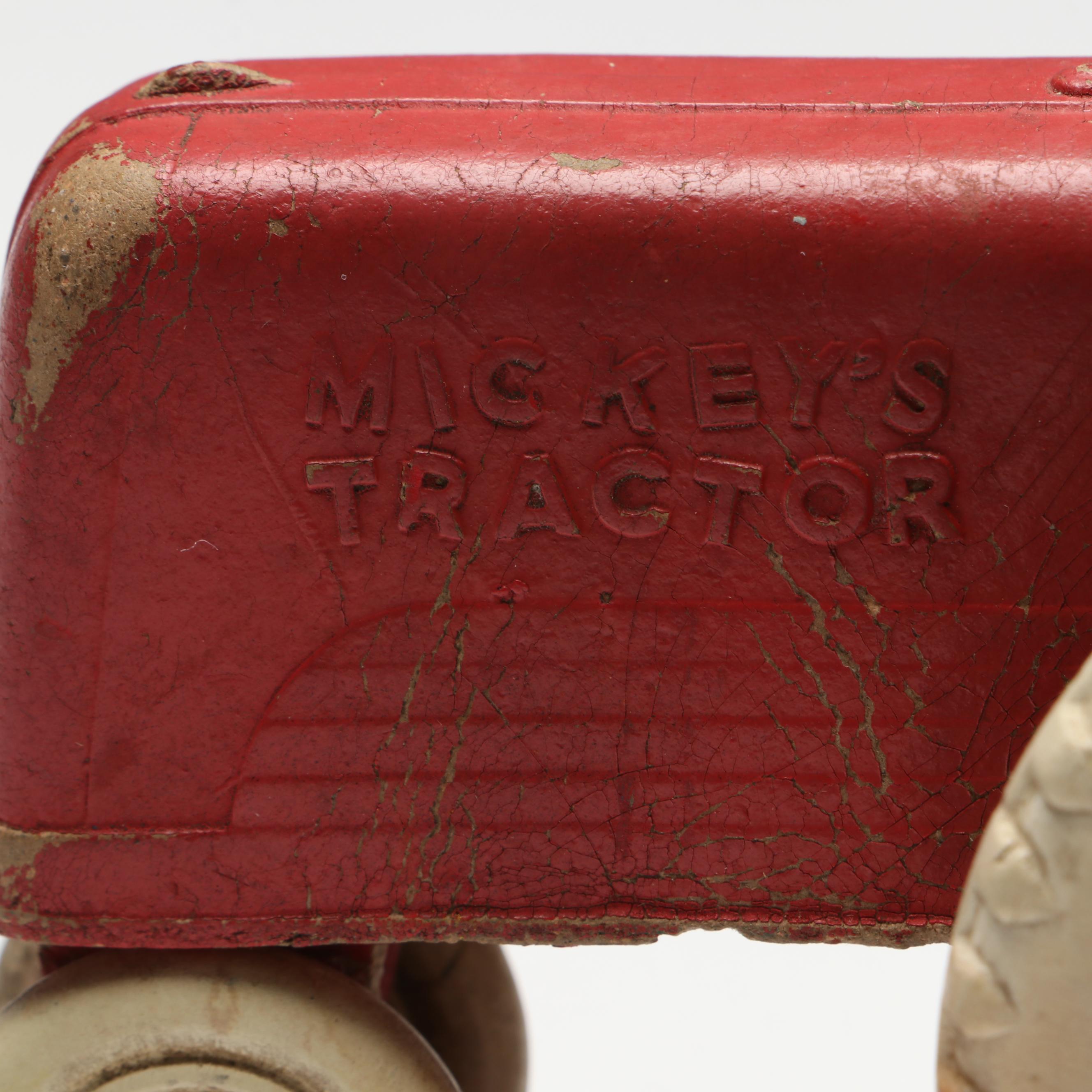 Sun Rubber Co. "Mickey's Tractor" Toy, 1930s