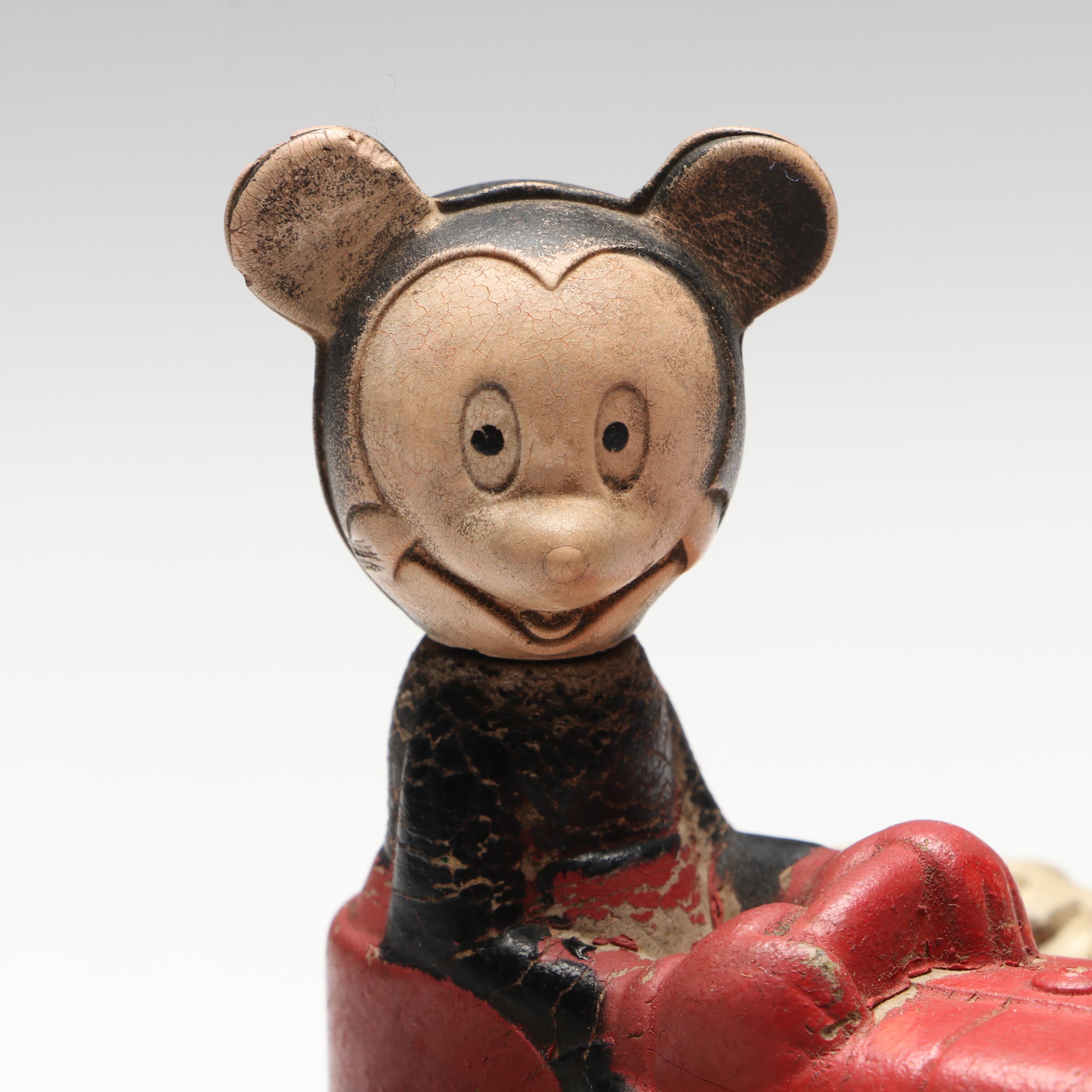 Sun Rubber Co. "Mickey's Tractor" Toy, 1930s