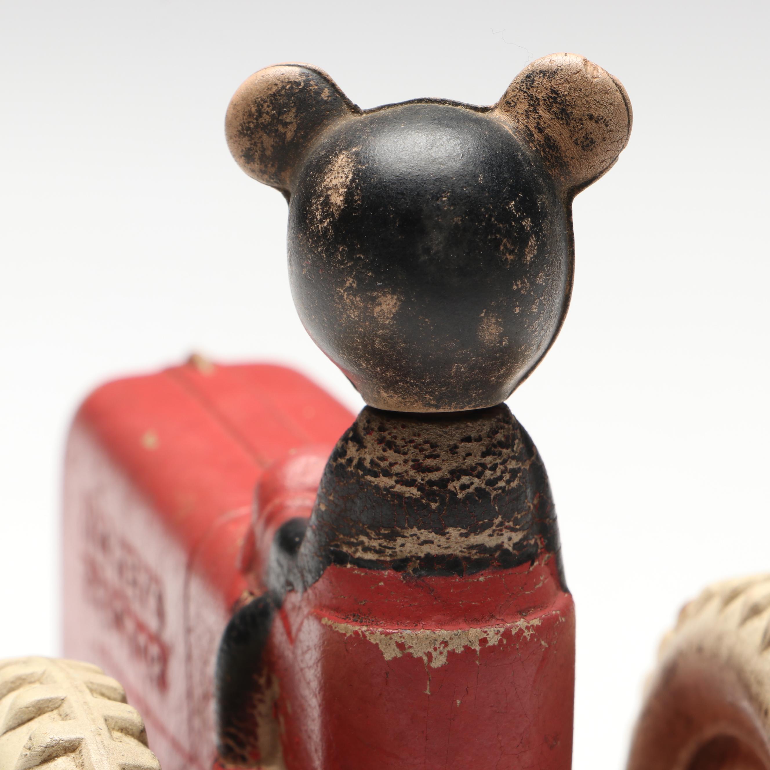 Sun Rubber Co. "Mickey's Tractor" Toy, 1930s