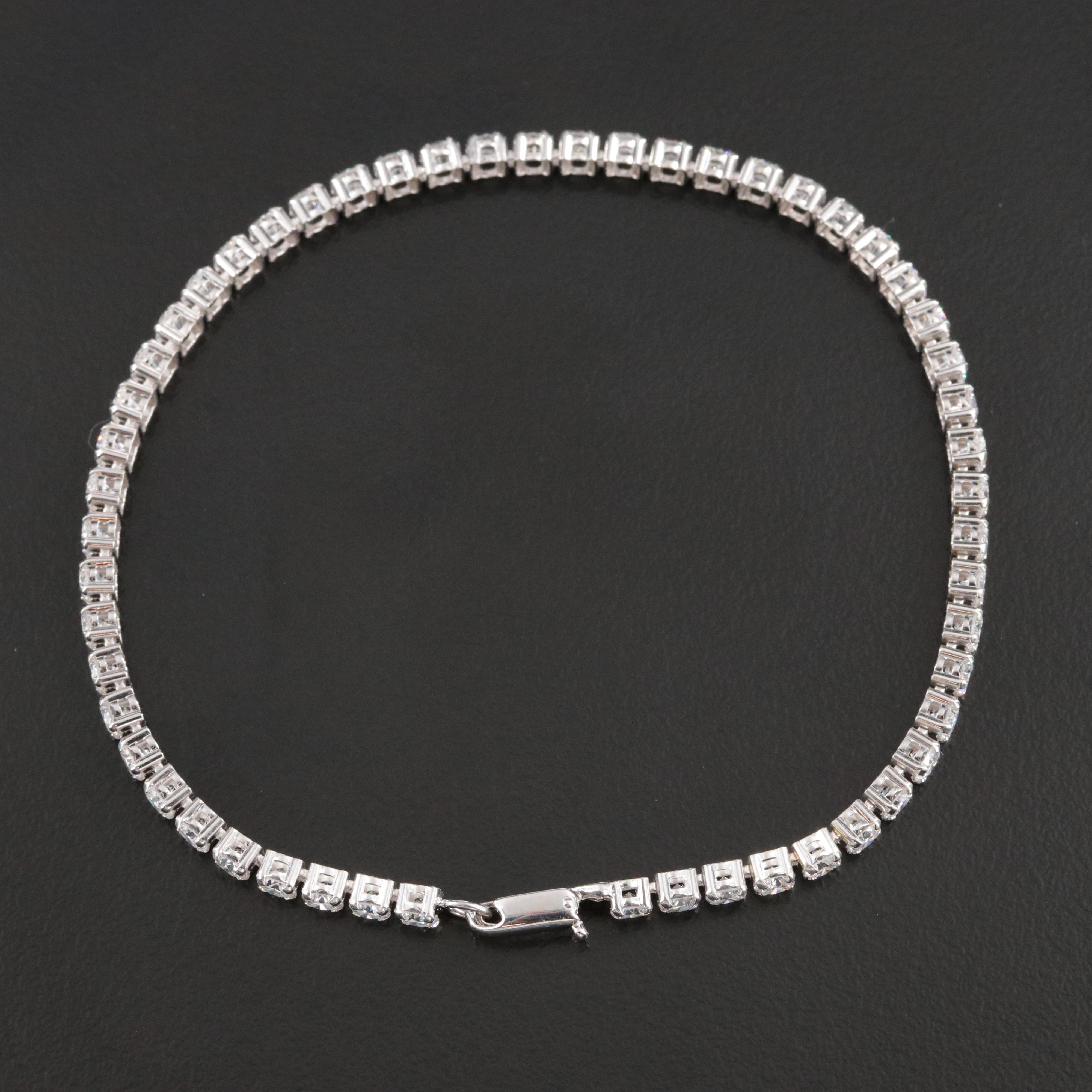 14K 4.36 CTW Lab Grown Diamond Line Bracelet with IGI Jewelry Report