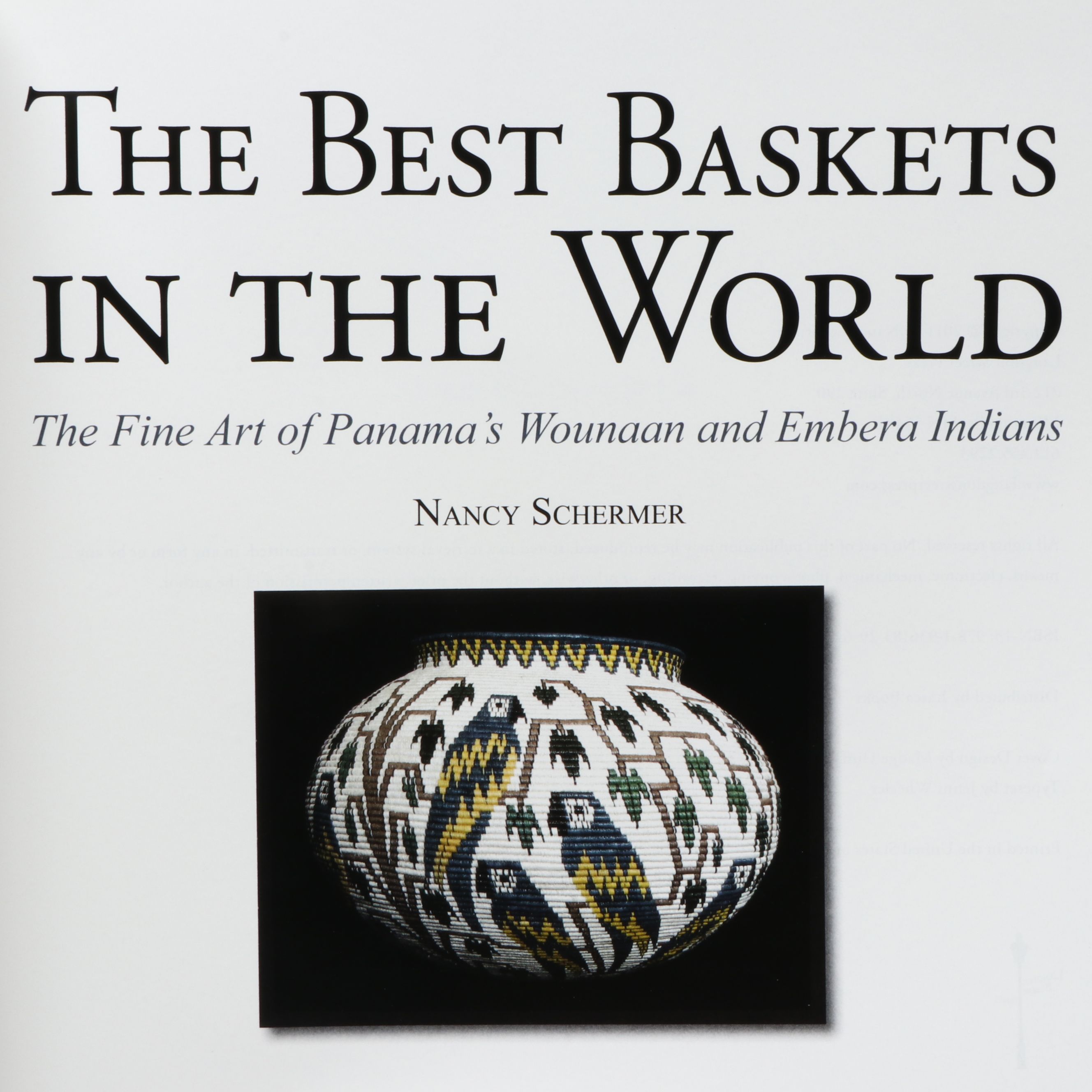 Panamanian Wounaan Woven Palm Fiber and Natural Dye Basket