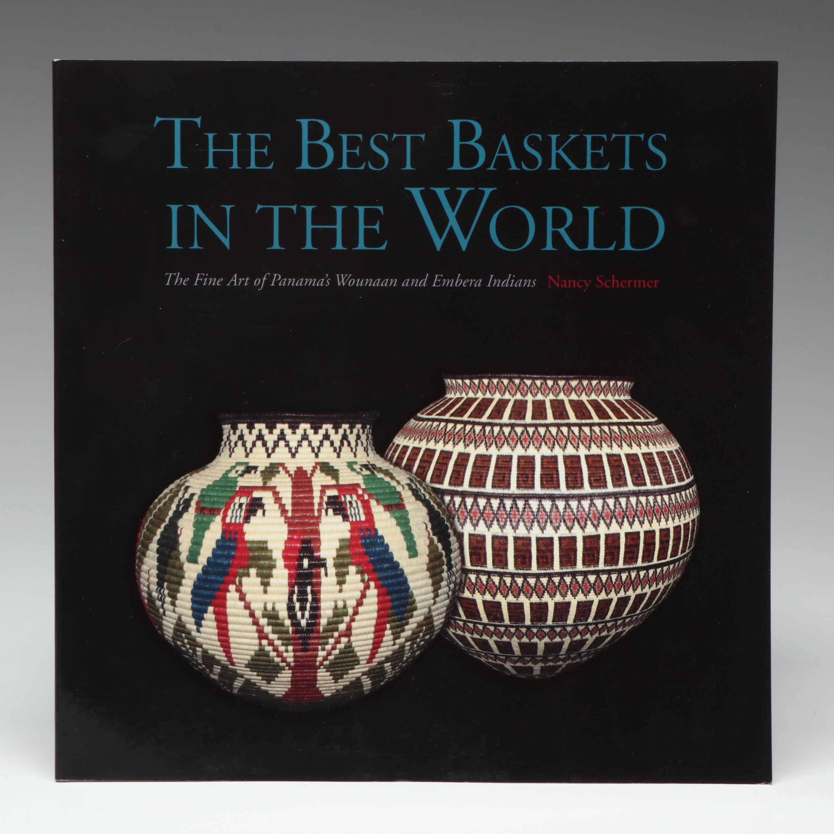 Panamanian Wounaan Woven Palm Fiber and Natural Dye Basket