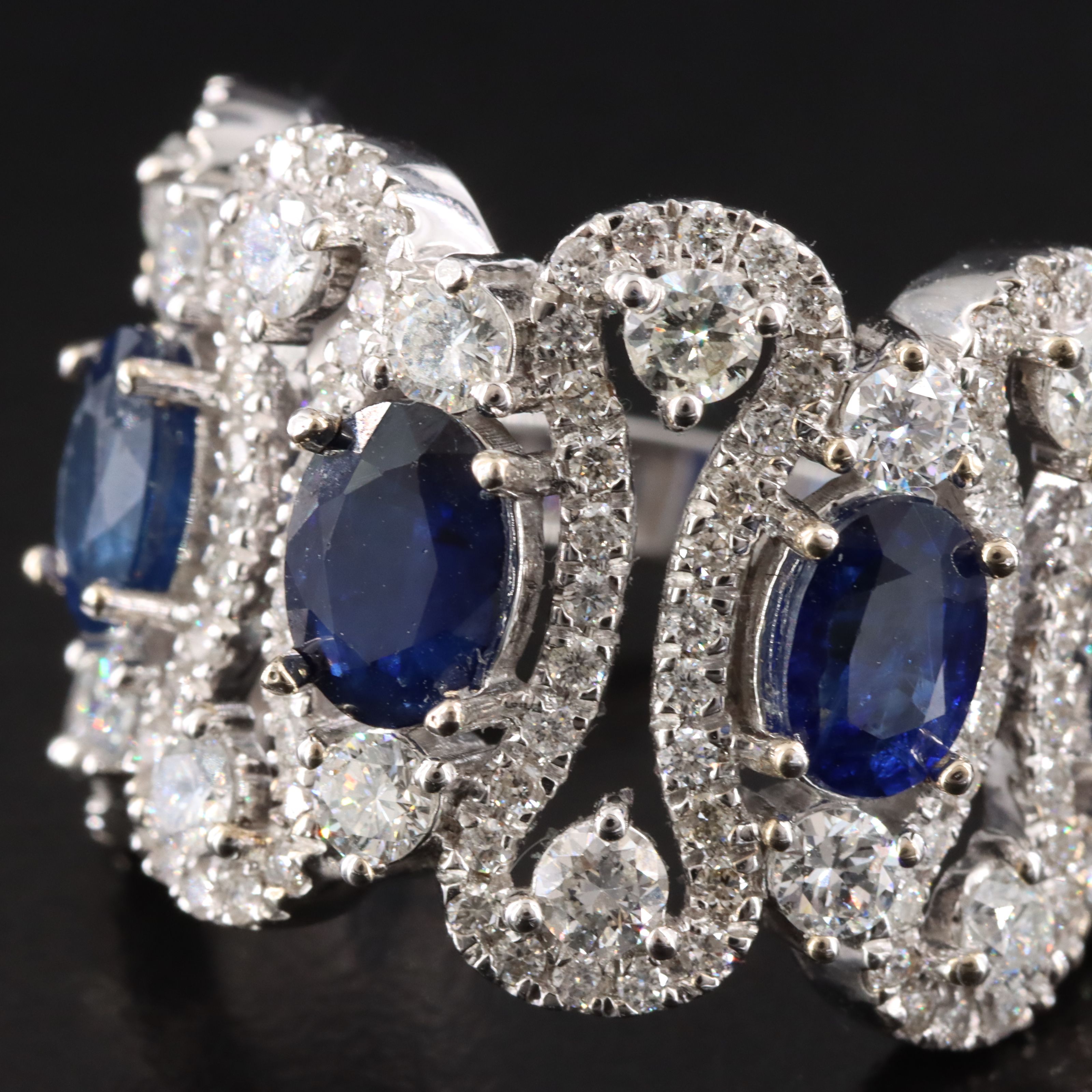 14K Sapphire and 2.34 CTW Diamond Ring