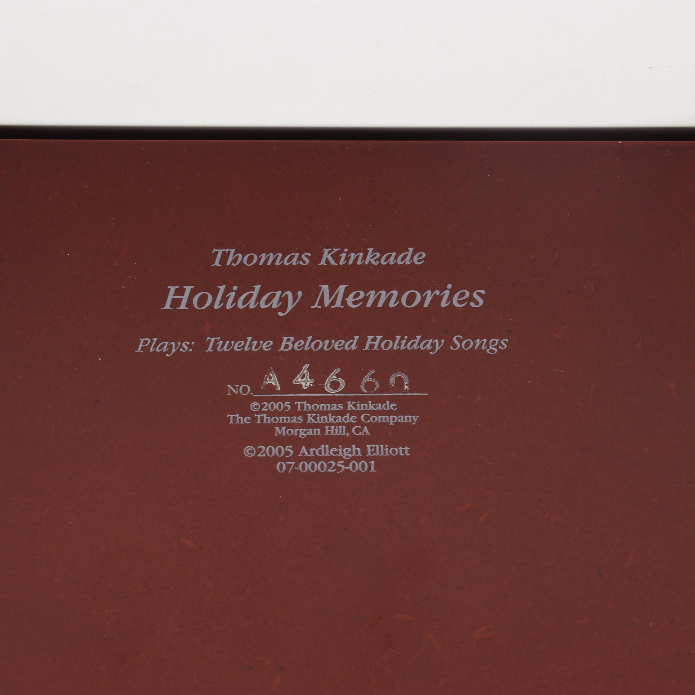 Ardleigh Elliott "Thomas Kinkade Holiday Memories" Music Box
