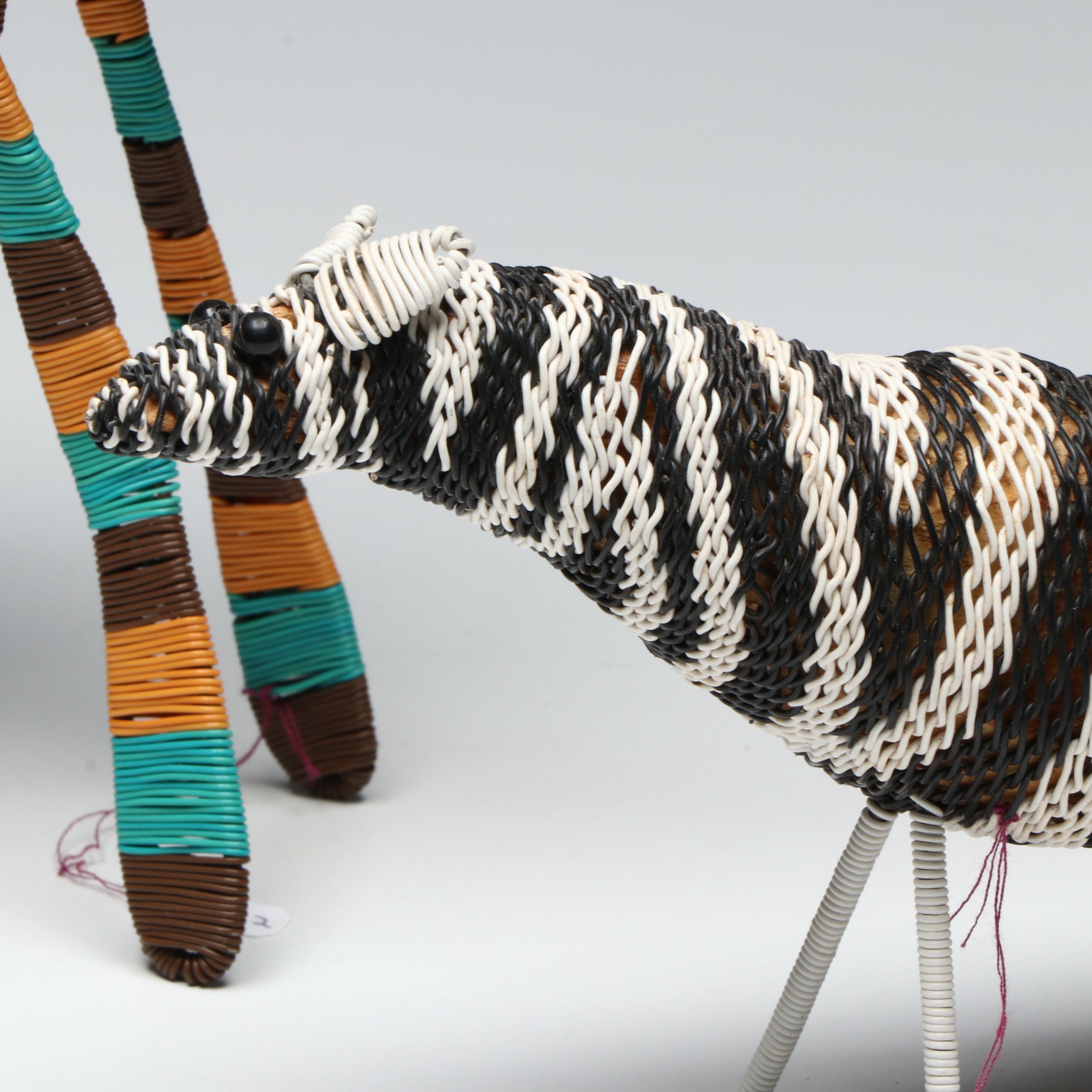 Zulu Telephone Wire Giraffe and Zebra