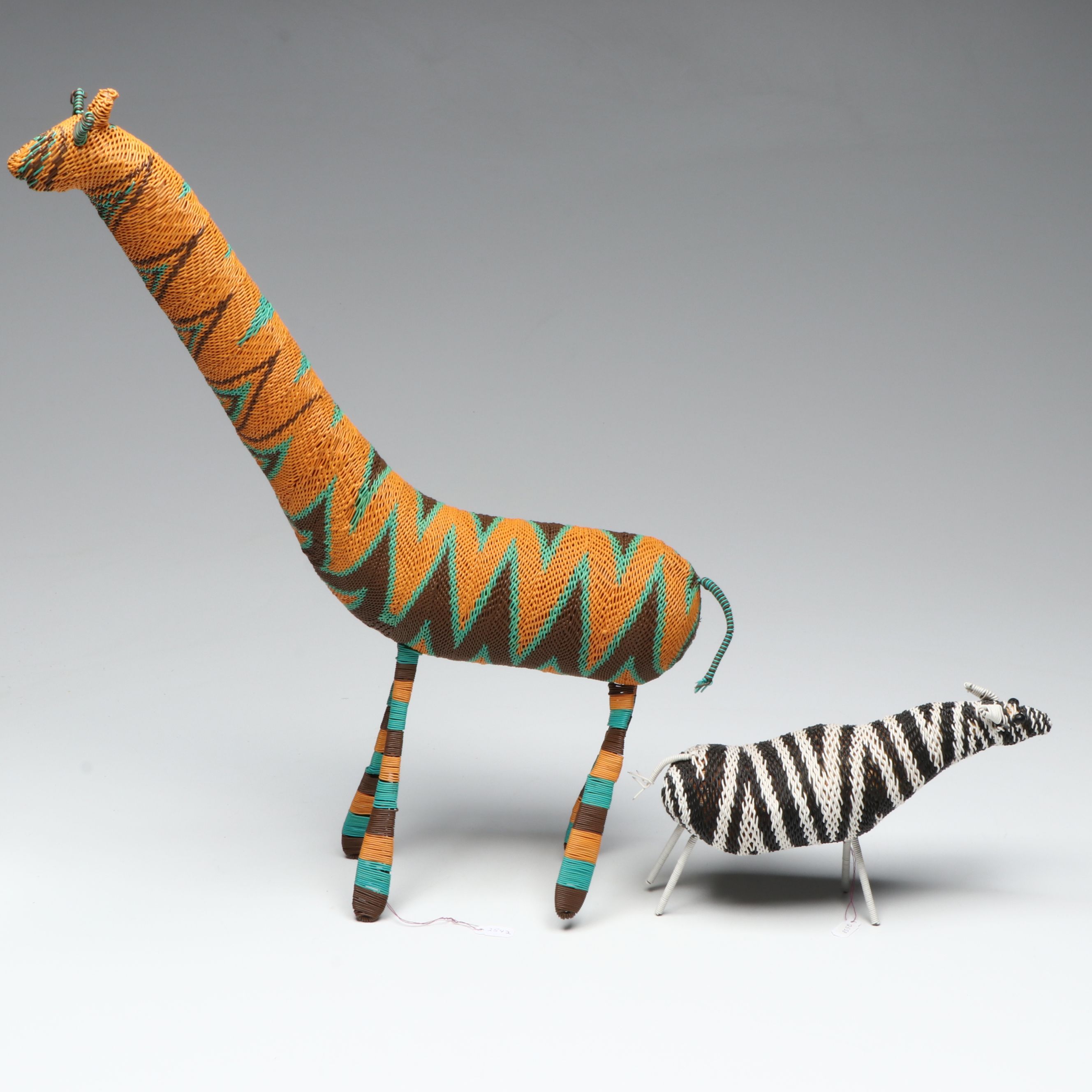 Zulu Telephone Wire Giraffe and Zebra