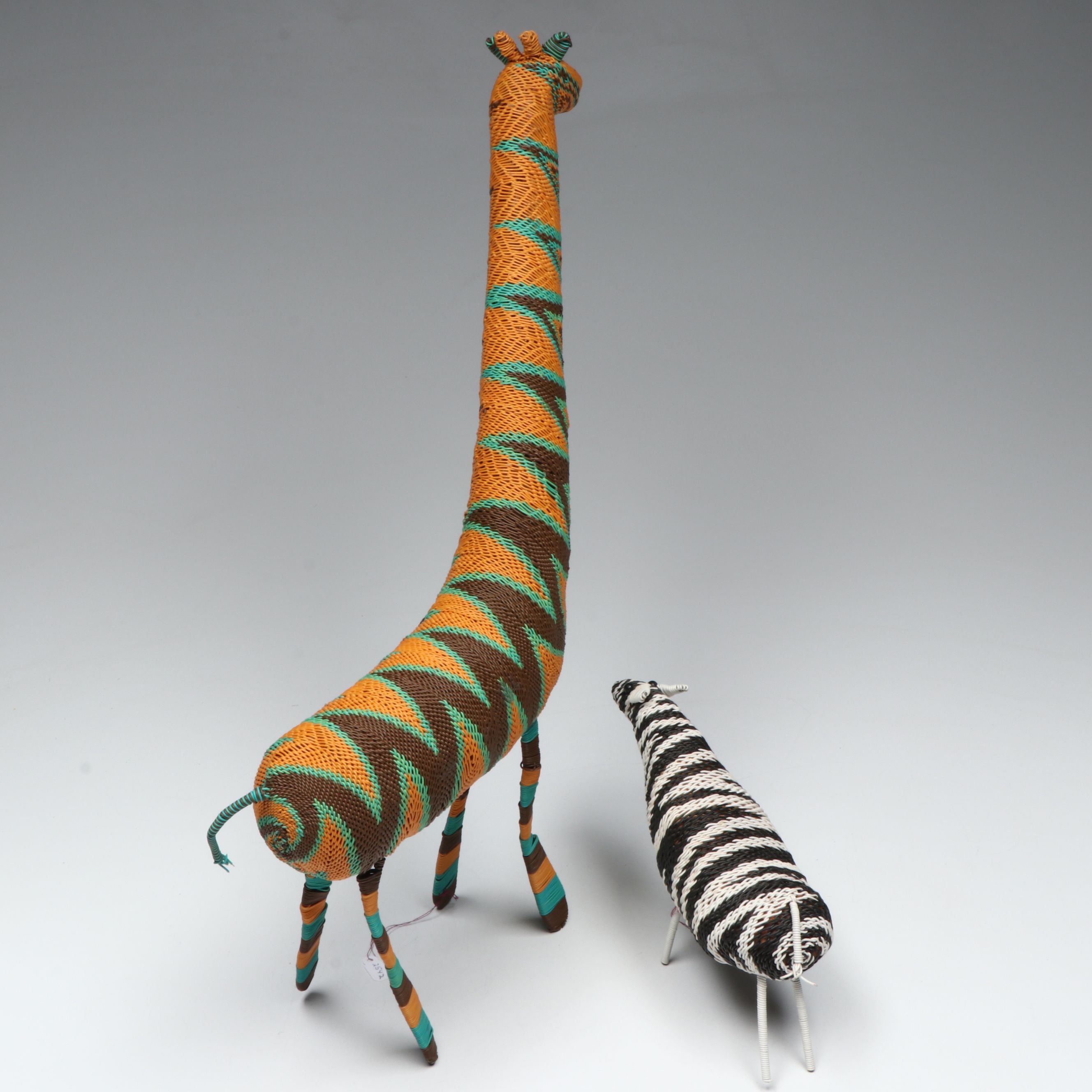 Zulu Telephone Wire Giraffe and Zebra