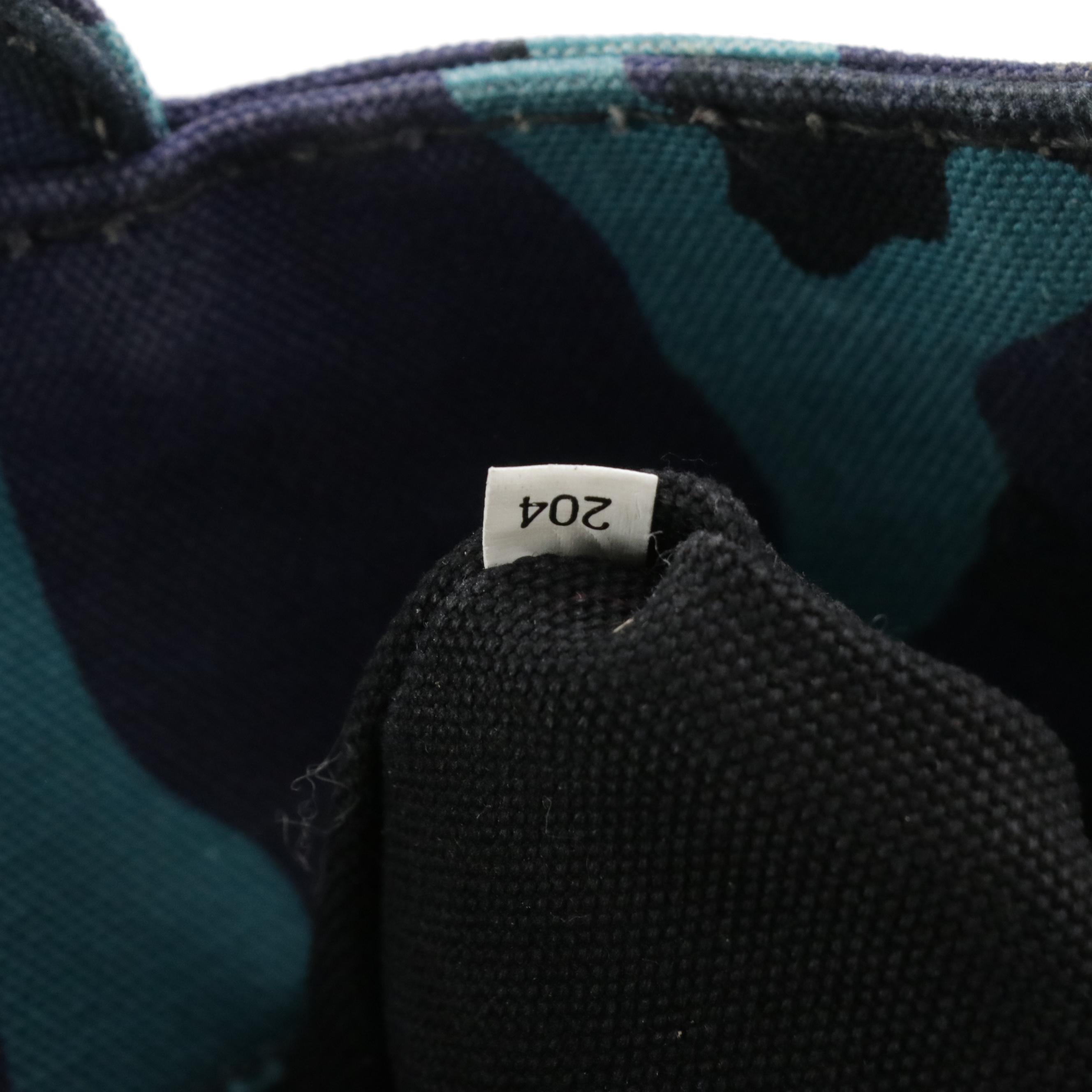 Prada Logo Two-Way Tote B2642B in Canapa Camouflage Canvas