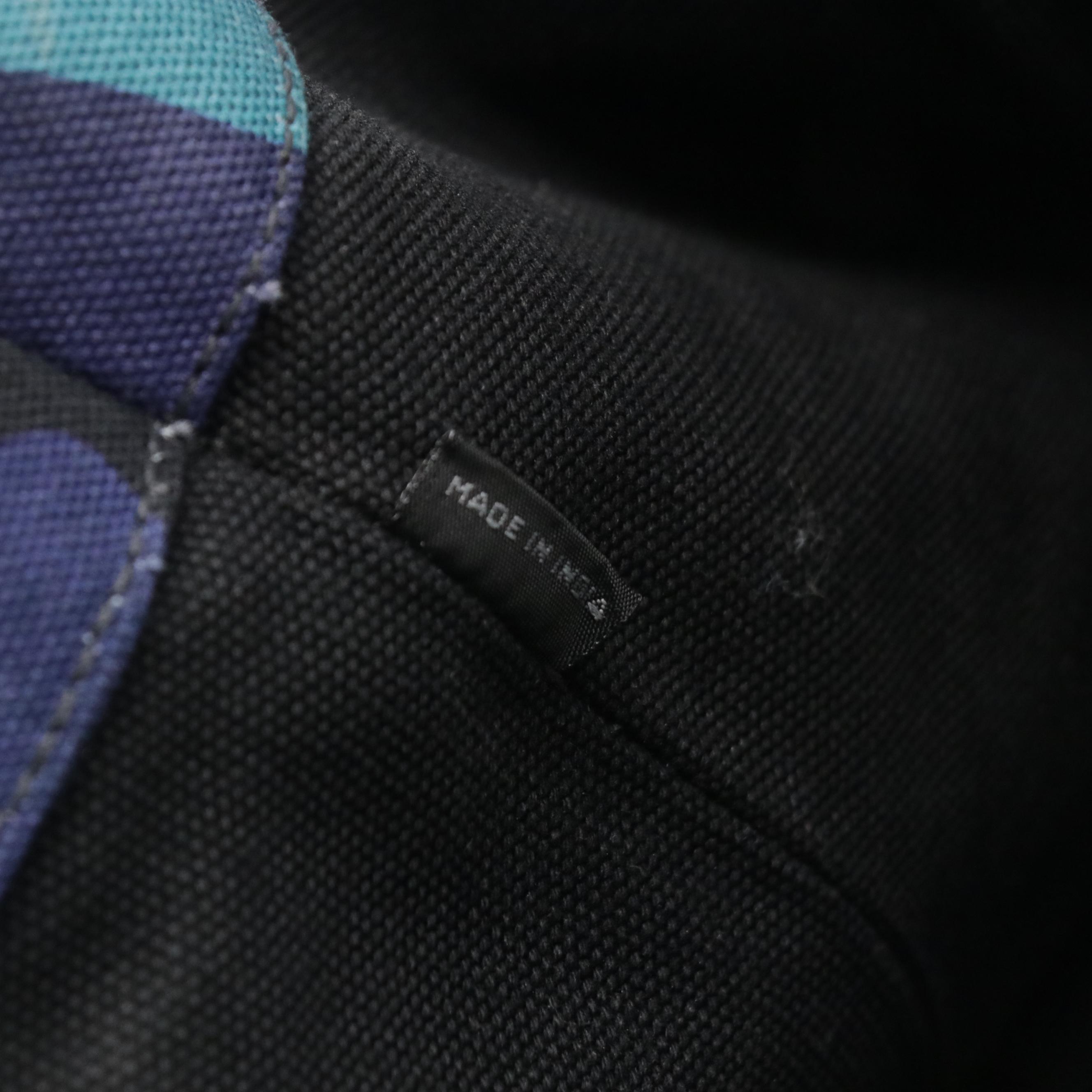 Prada Logo Two-Way Tote B2642B in Canapa Camouflage Canvas