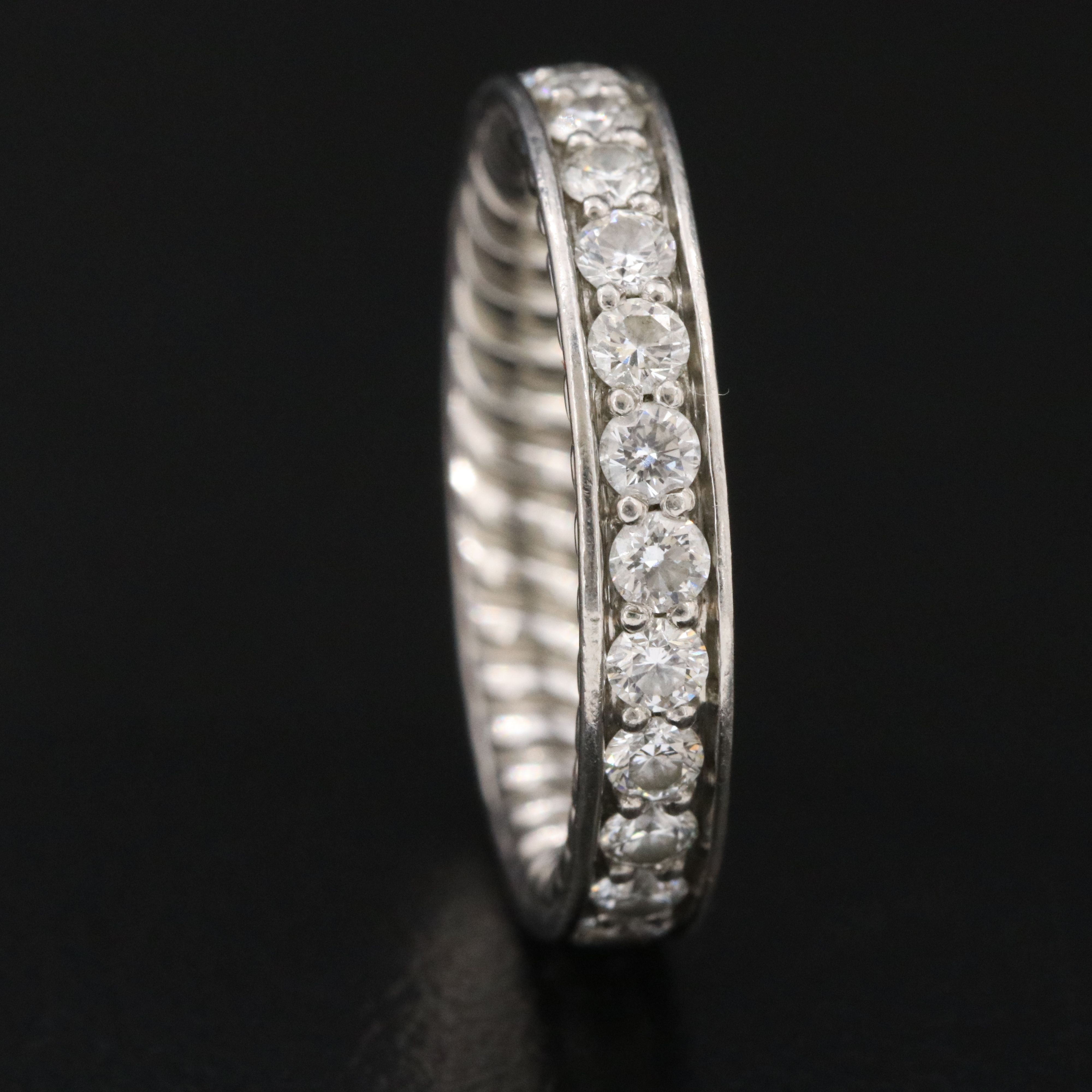 David Yurman DY Eden Platinum 1.30 CTW Diamond Eternity Ring