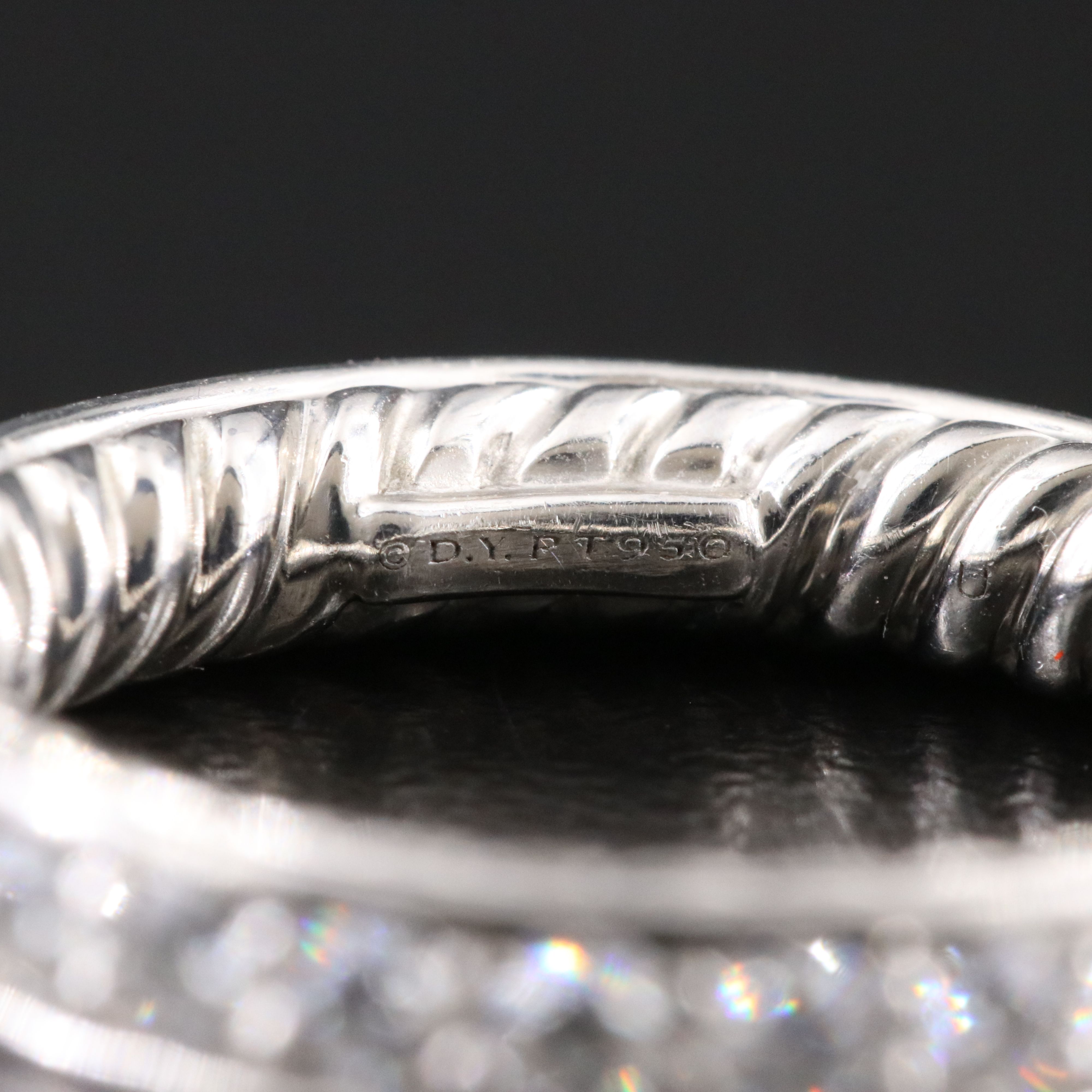 David Yurman DY Eden Platinum 1.30 CTW Diamond Eternity Ring