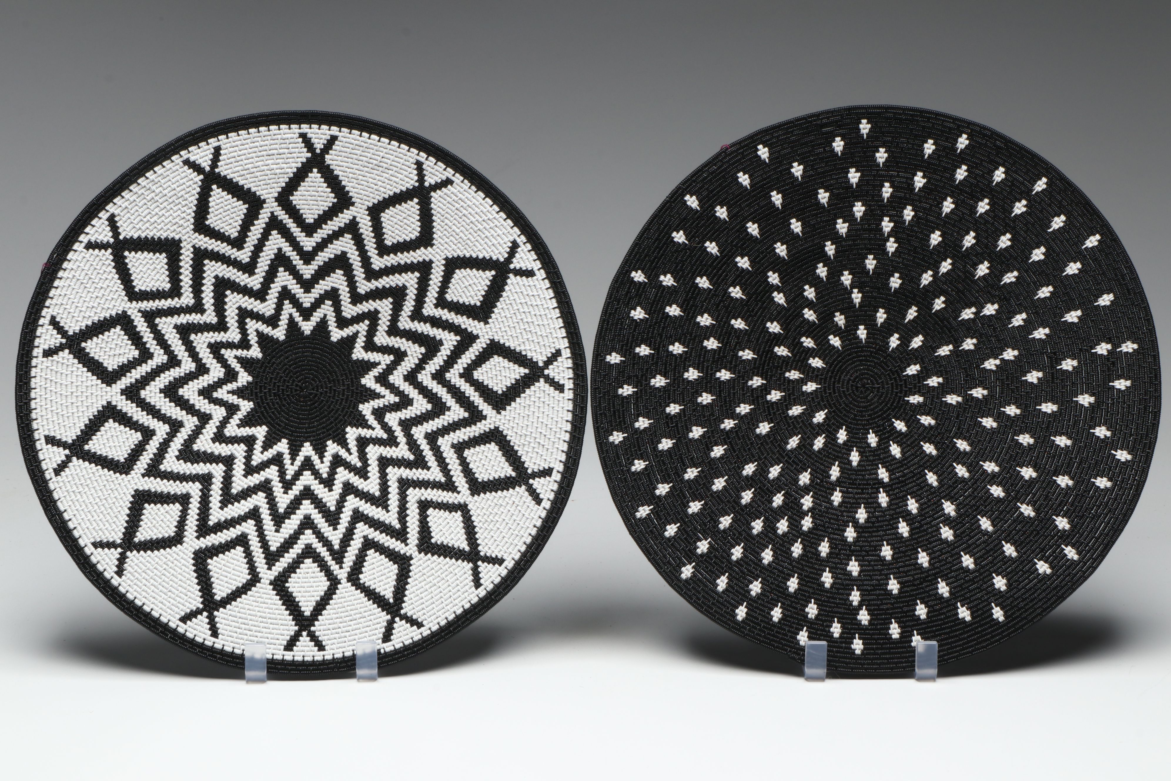 Zulu Artisan Crafted Round Telephone Wire Baskets