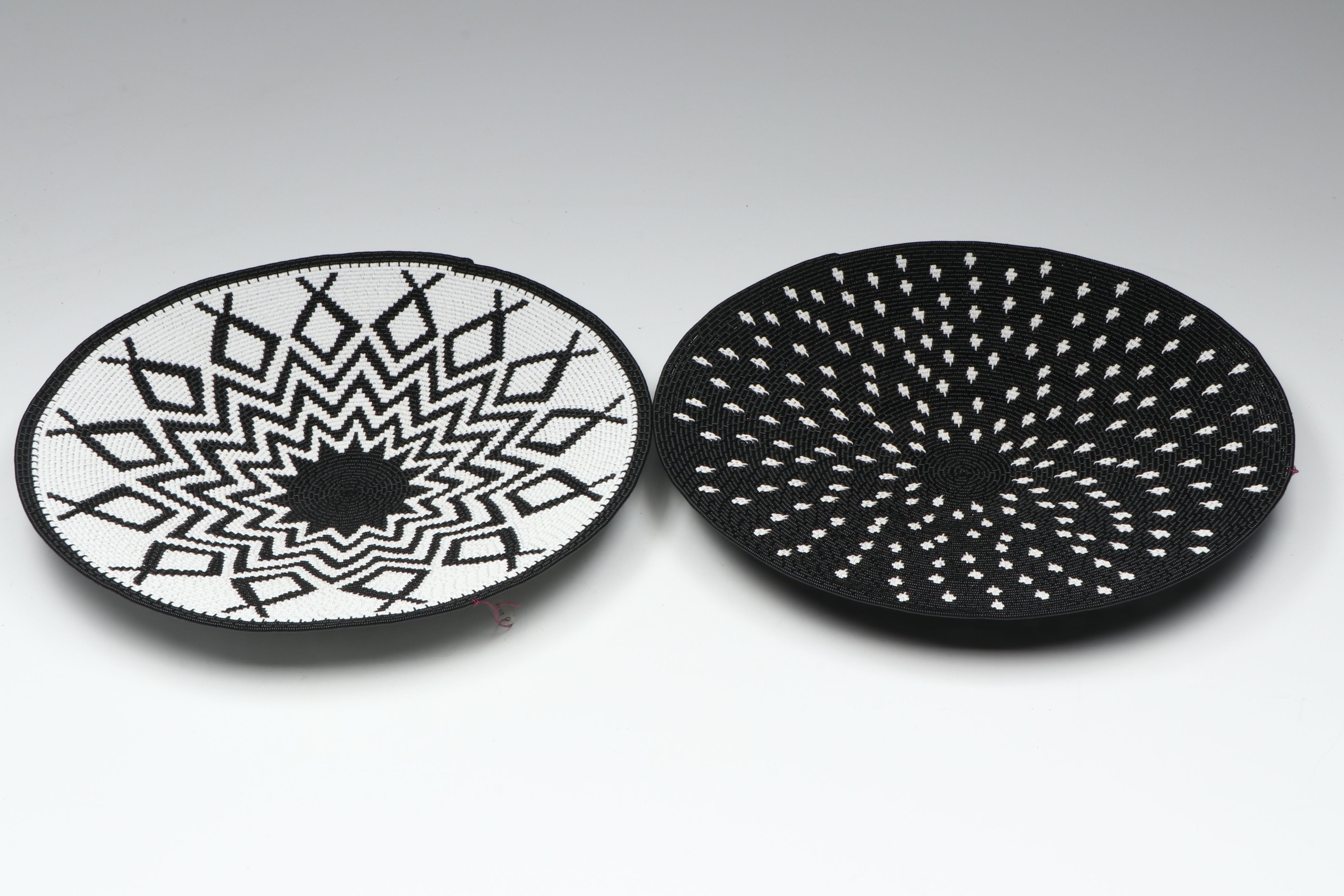 Zulu Artisan Crafted Round Telephone Wire Baskets