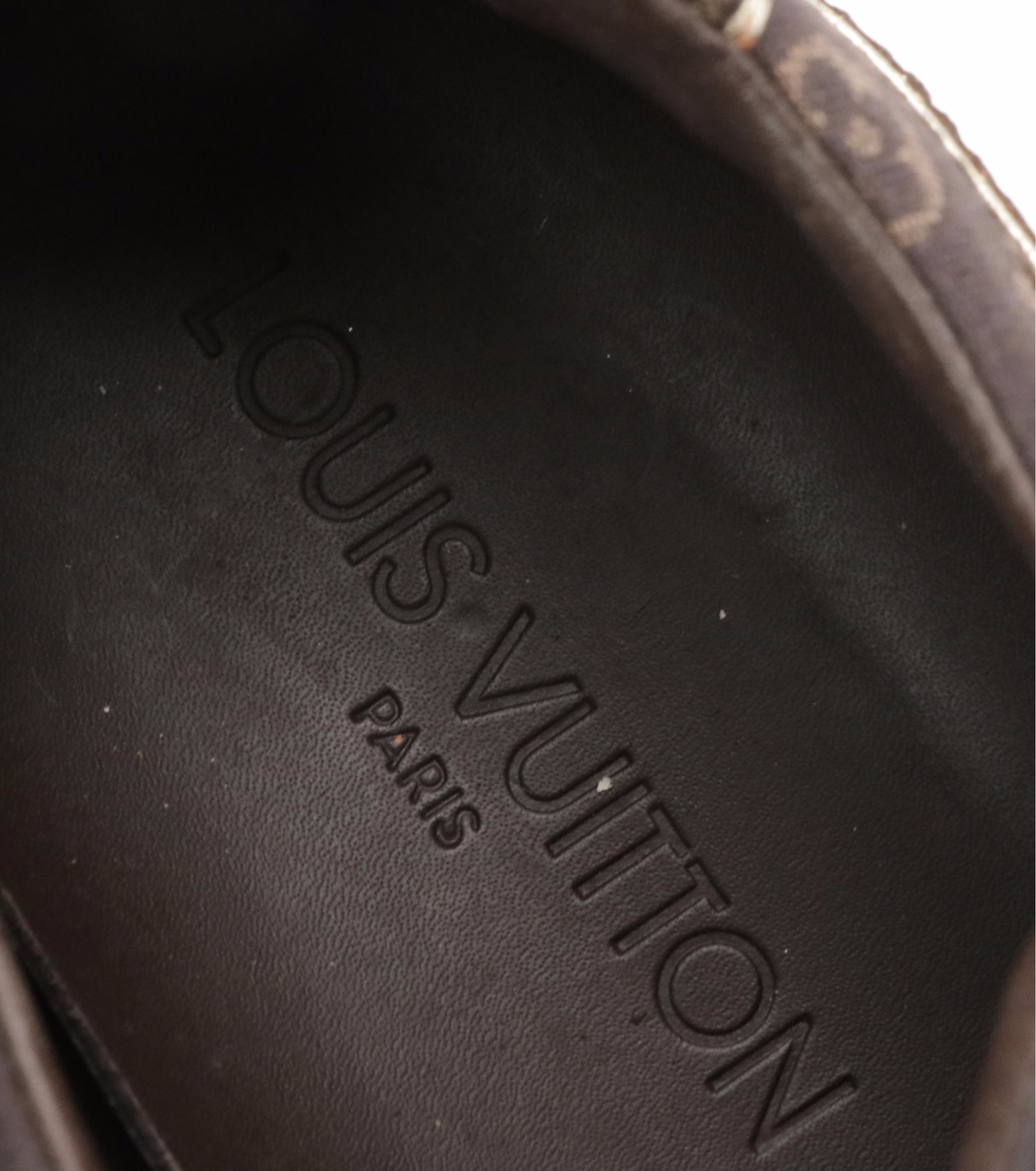 Louis Vuitton Monogram Canvas and Leather Lace-Up Sneakers