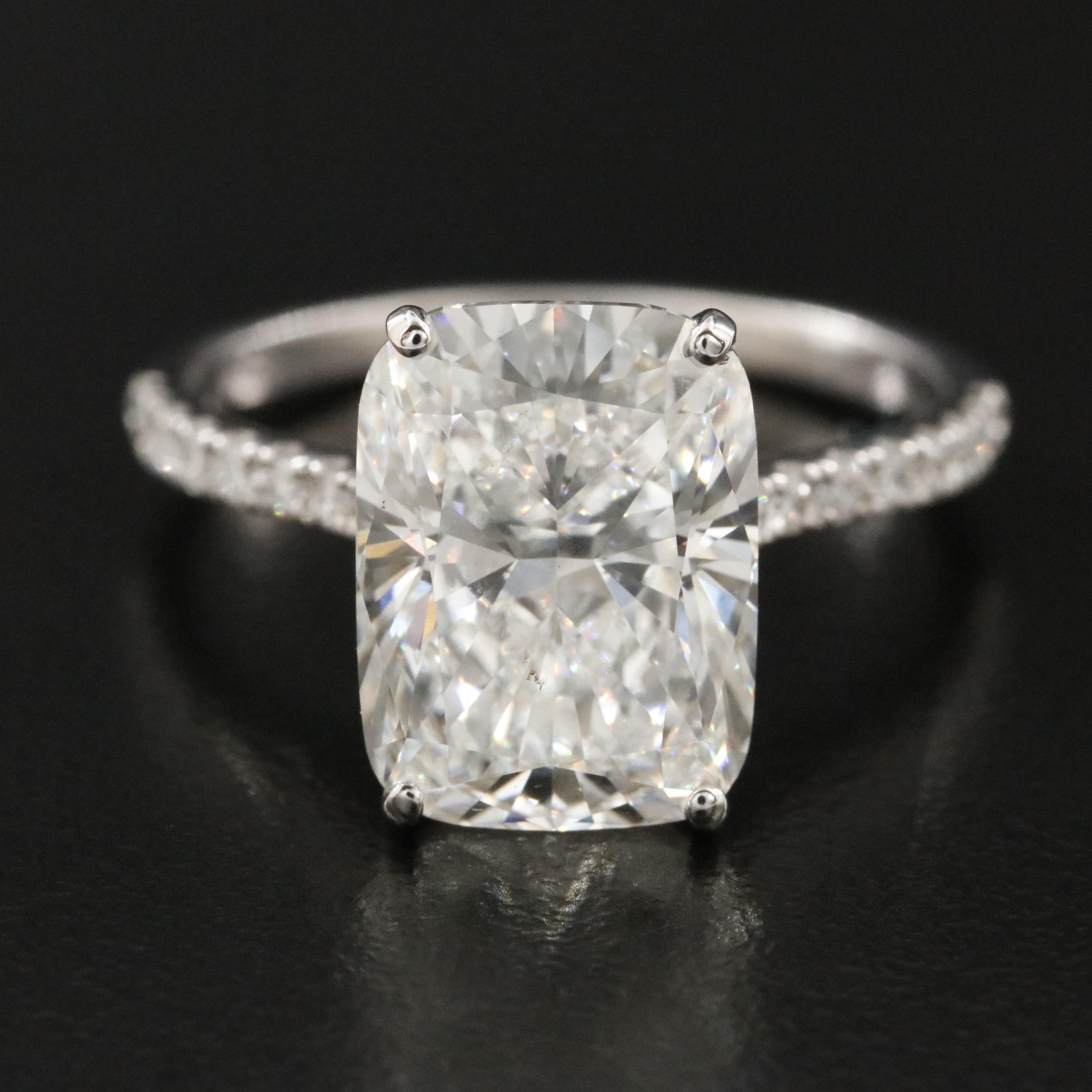 14K 5.27 CTW Lab Grown Diamond Ring with IGI Report