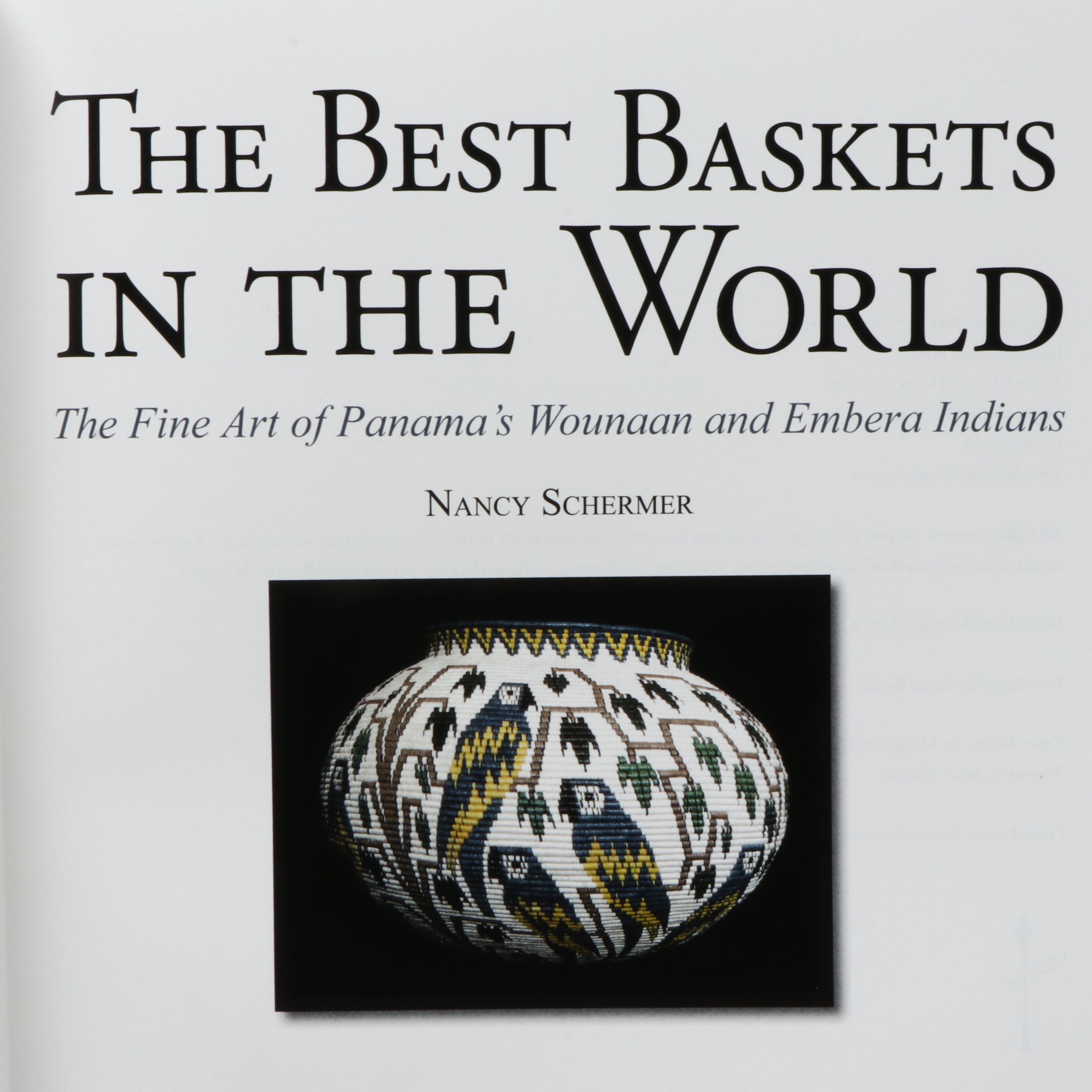 Panamanian Emberá-Wounaan Chunga Fiber Basket