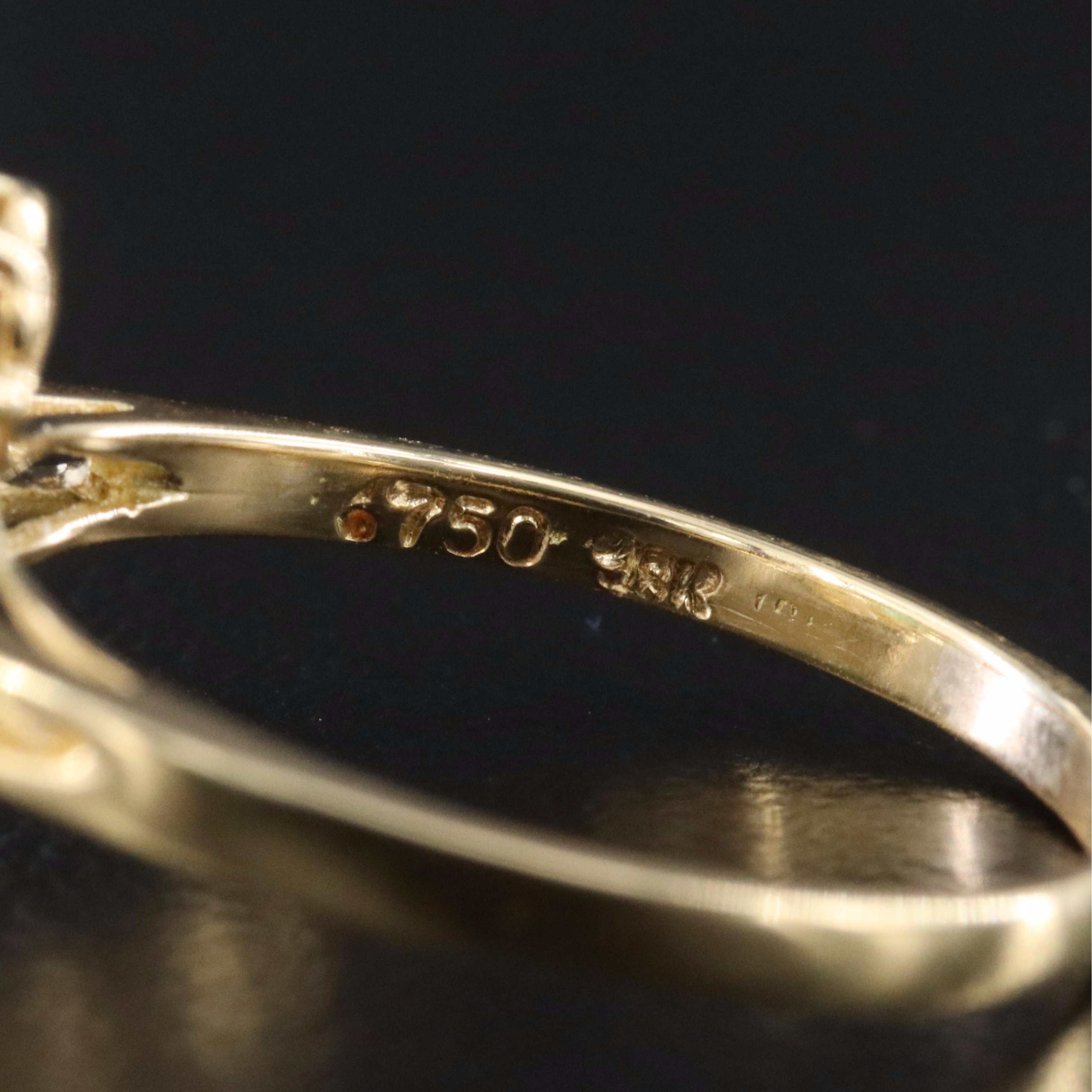 18K Emerald and Diamond Ring