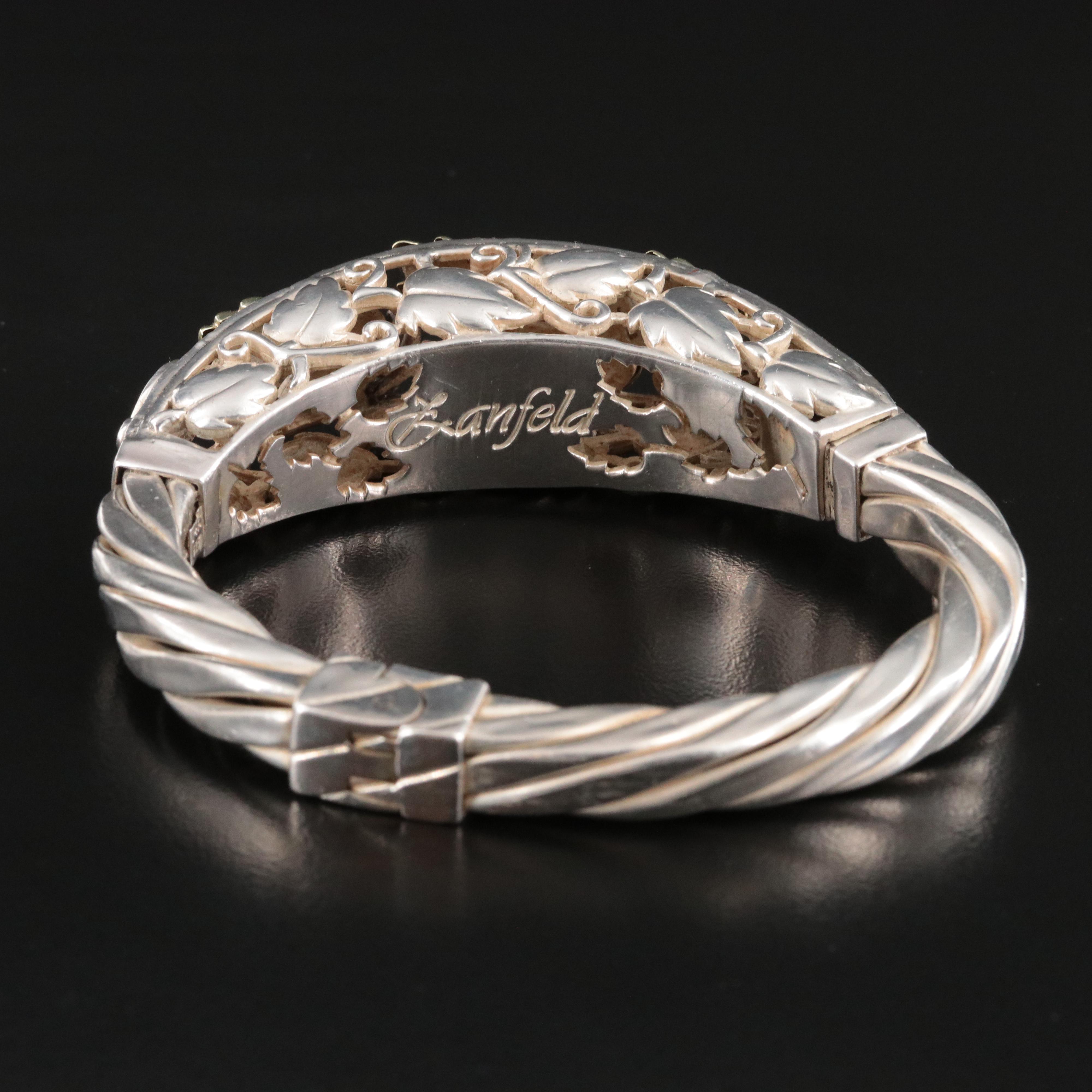Lanfeld Sterling Ivy Bangle with 14K Accents