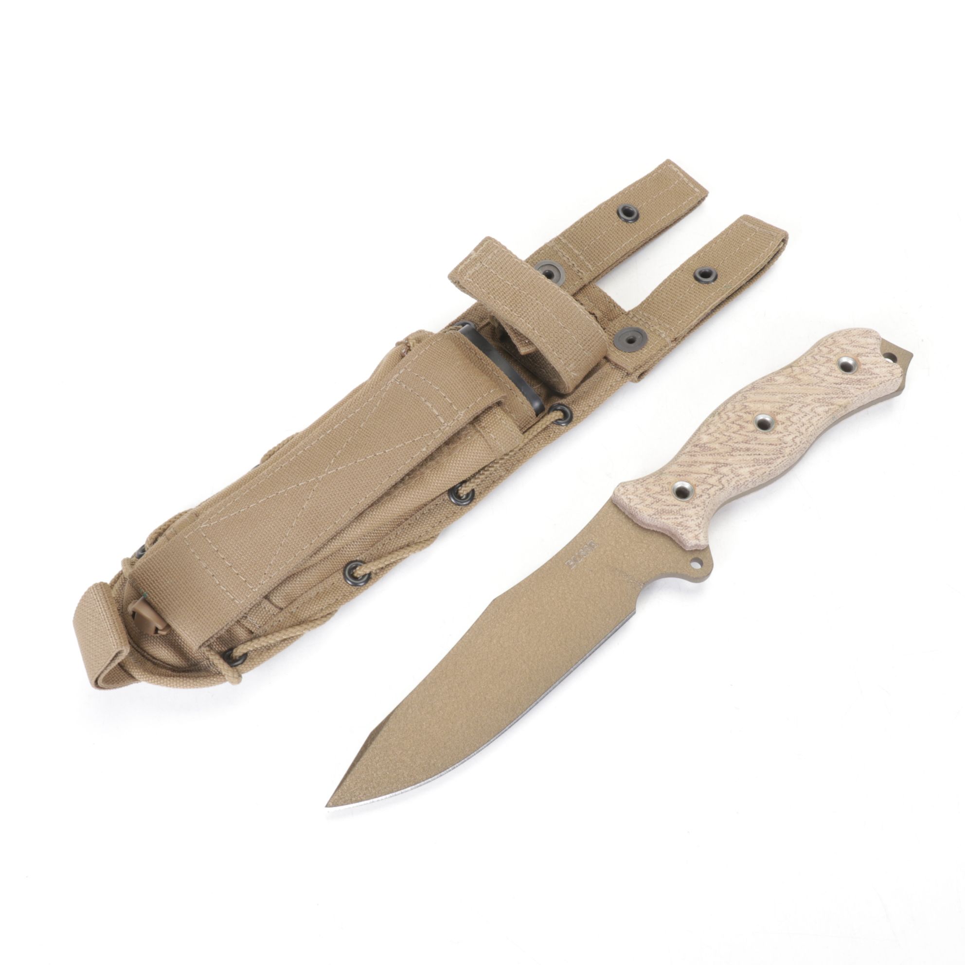 Busse Clip Point Fixed Blade Knife with Sheath