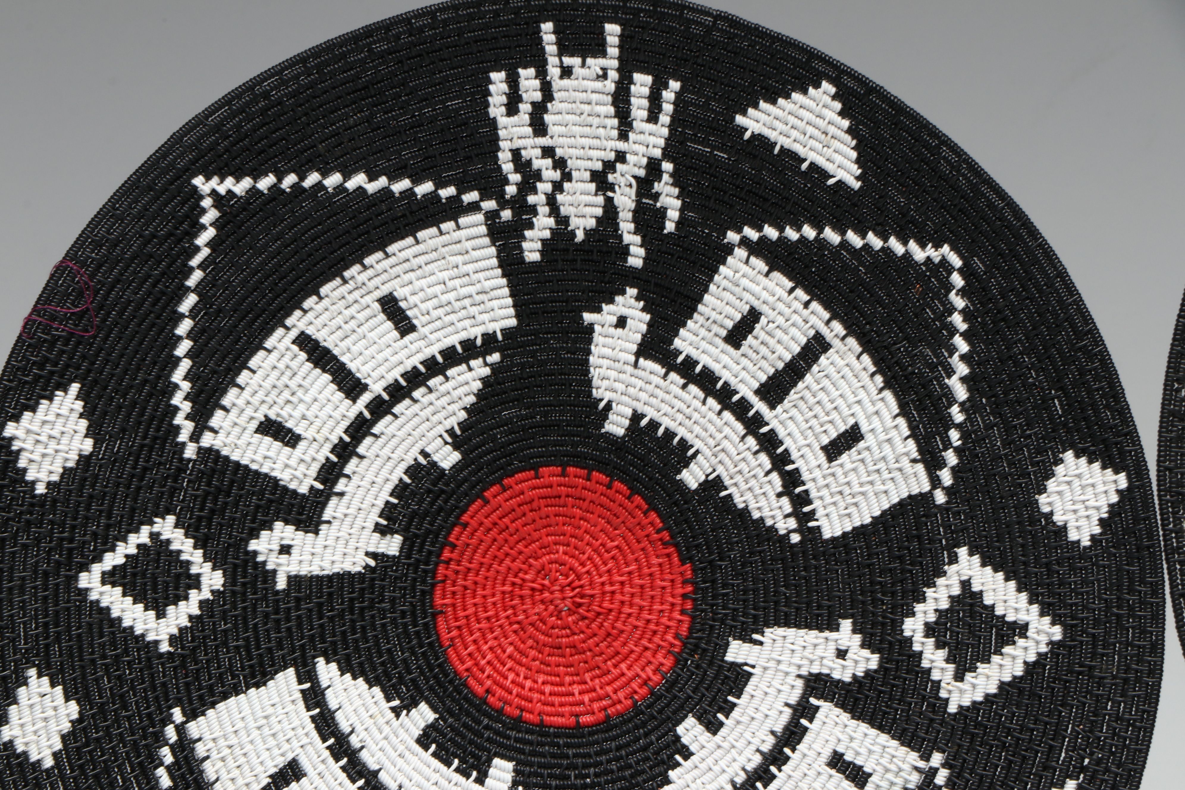 Zulu Artisan Crafted Round Telephone Wire Baskets